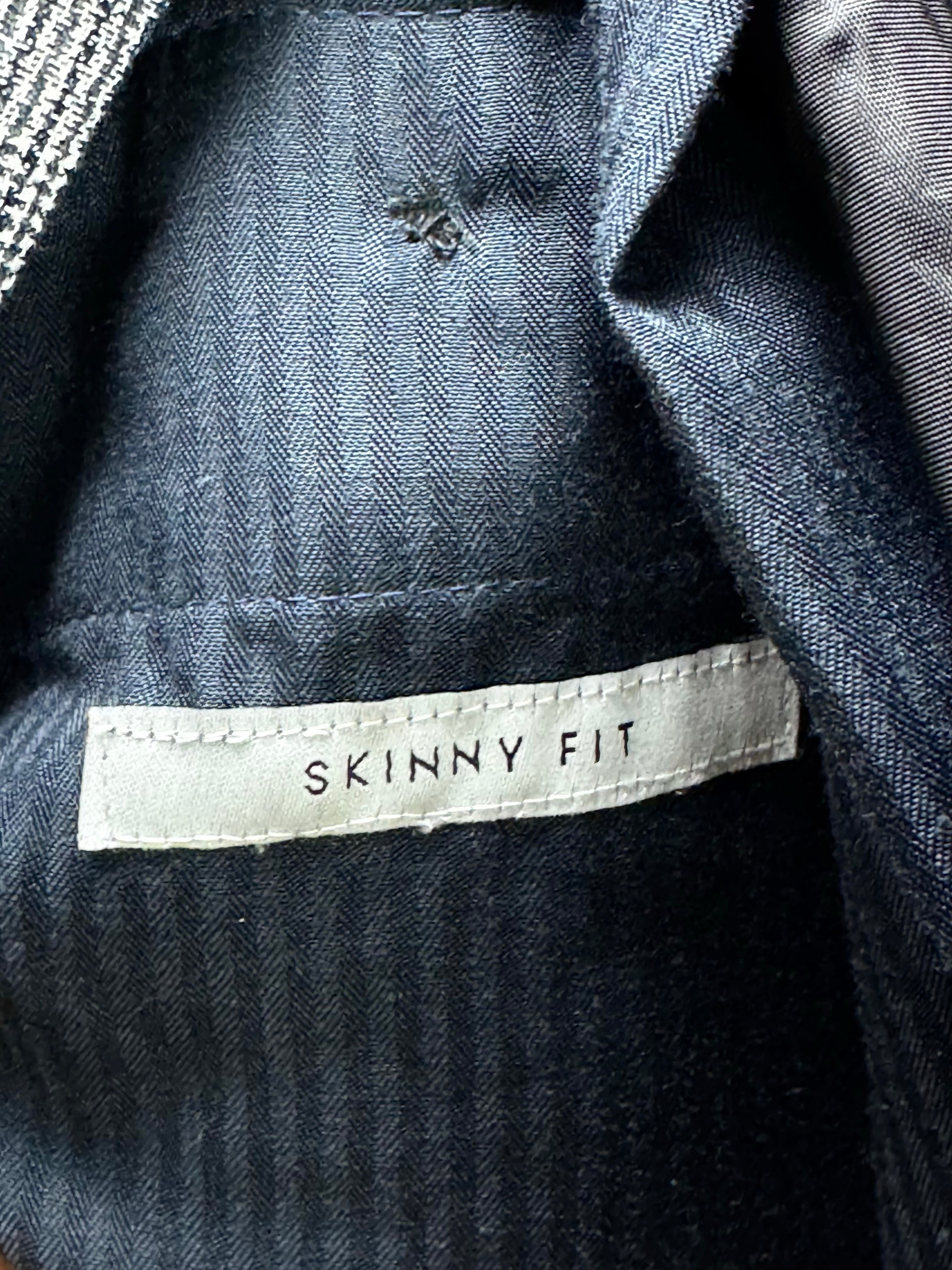 Next® Waist: 36" | Grey | Skinny Fit Dress Pants | Poly - Viscose - Elastane | 2964 - Genuine Maal