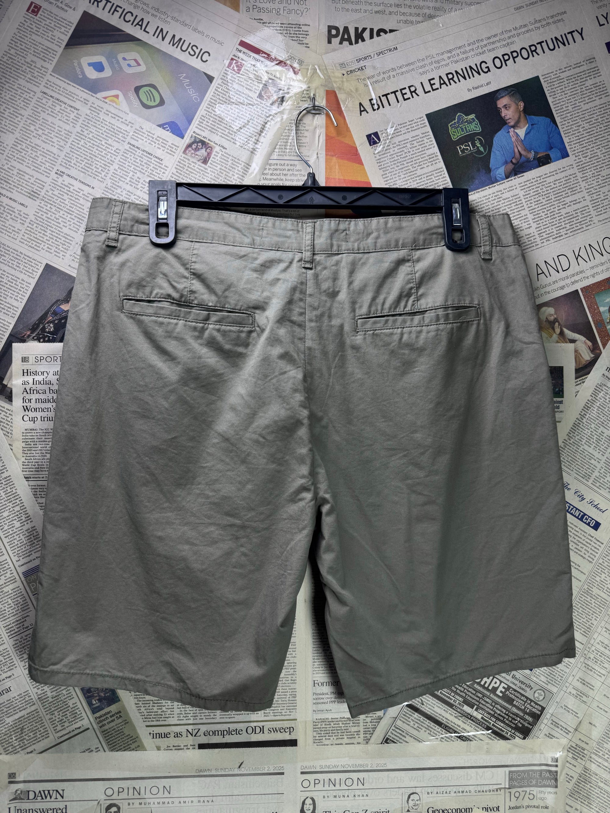 Denim Co.® Waist: 36" | Oilve | Chino Straight Fit Shorts | Cotton | 1295 - Genuine Maal