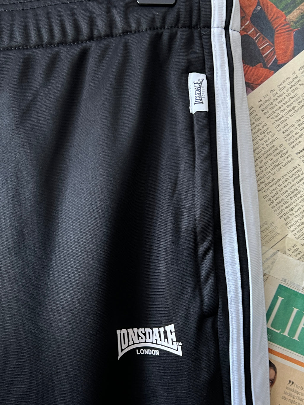 Lonsdale® Waist: 34" to 36" | Black | Trouser | 1504 - Genuine Maal