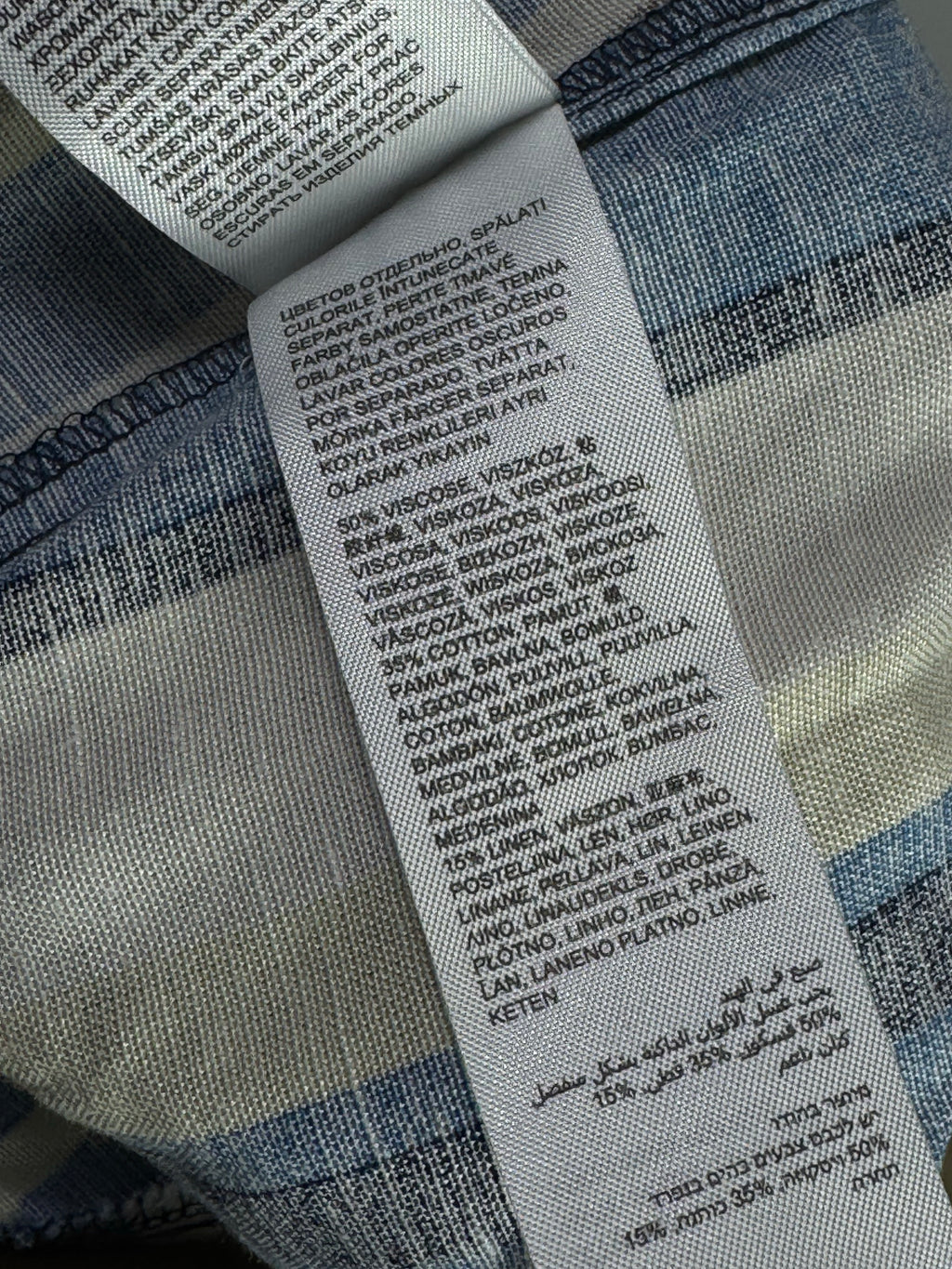 JD William® Waist: 38" to 40" | Multicolor Stripe | Beach Shorts | Viscose - Cotton - Linen | 1292 - Genuine Maal