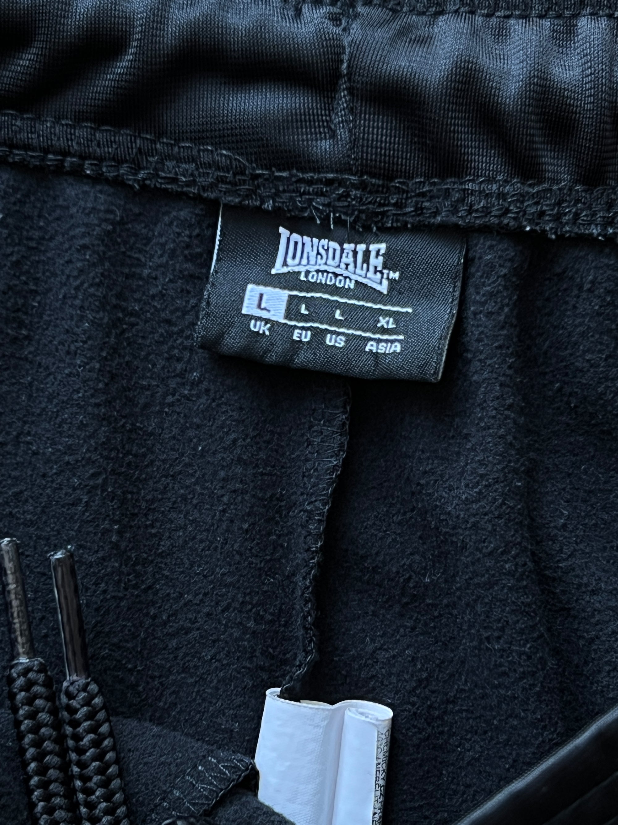 Lonsdale® Waist: 34" to 36" | Black | Trouser | 1504 - Genuine Maal