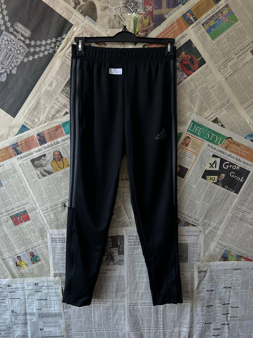 Adid*s® Waist: 28" | Black | Trouser | 1501 - Genuine Maal