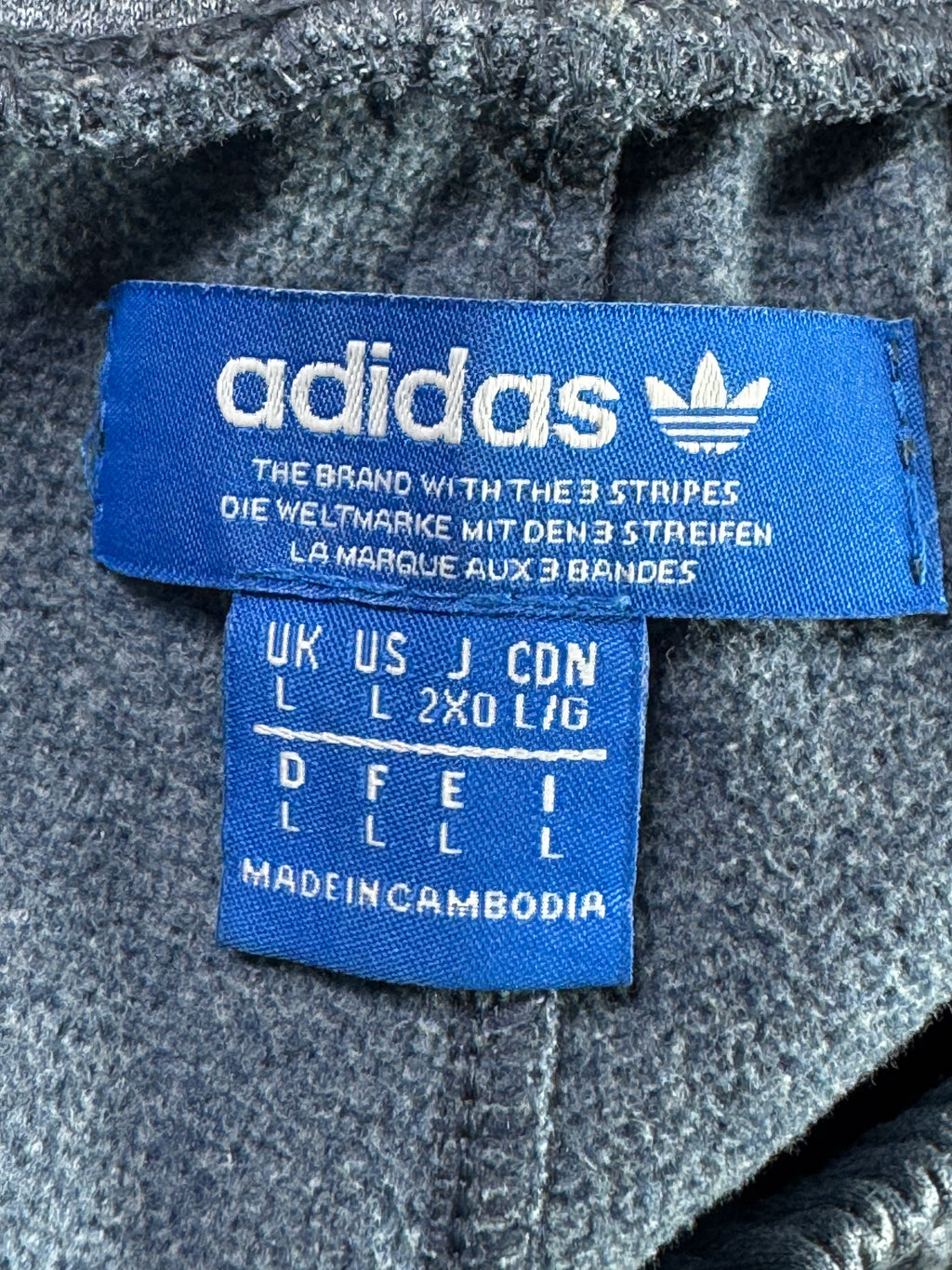 Adid*s® Waist: 34" to 36" | Slate Grey | Sports Trouser | Inner: Fleece | Poly | 1276 - Genuine Maal