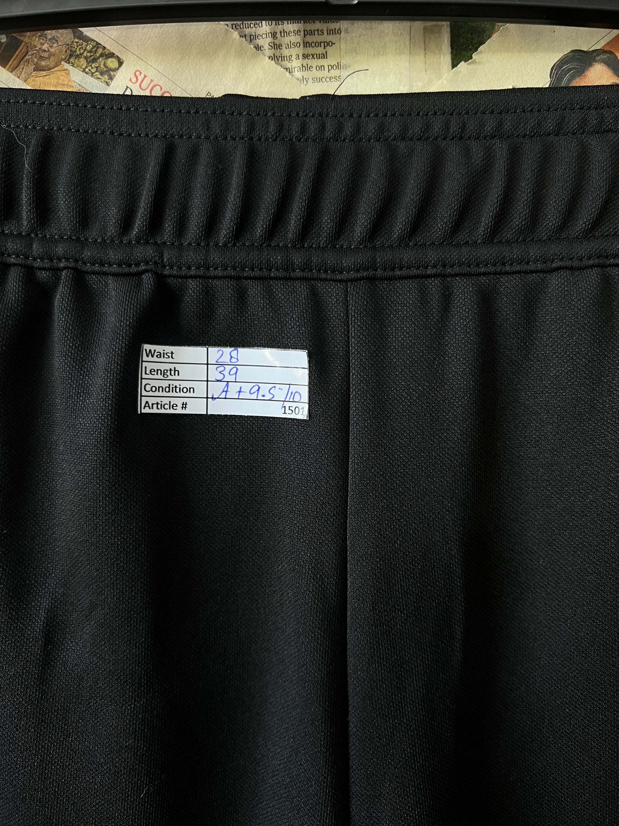 Adid*s® Waist: 28" | Black | Trouser | 1501 - Genuine Maal