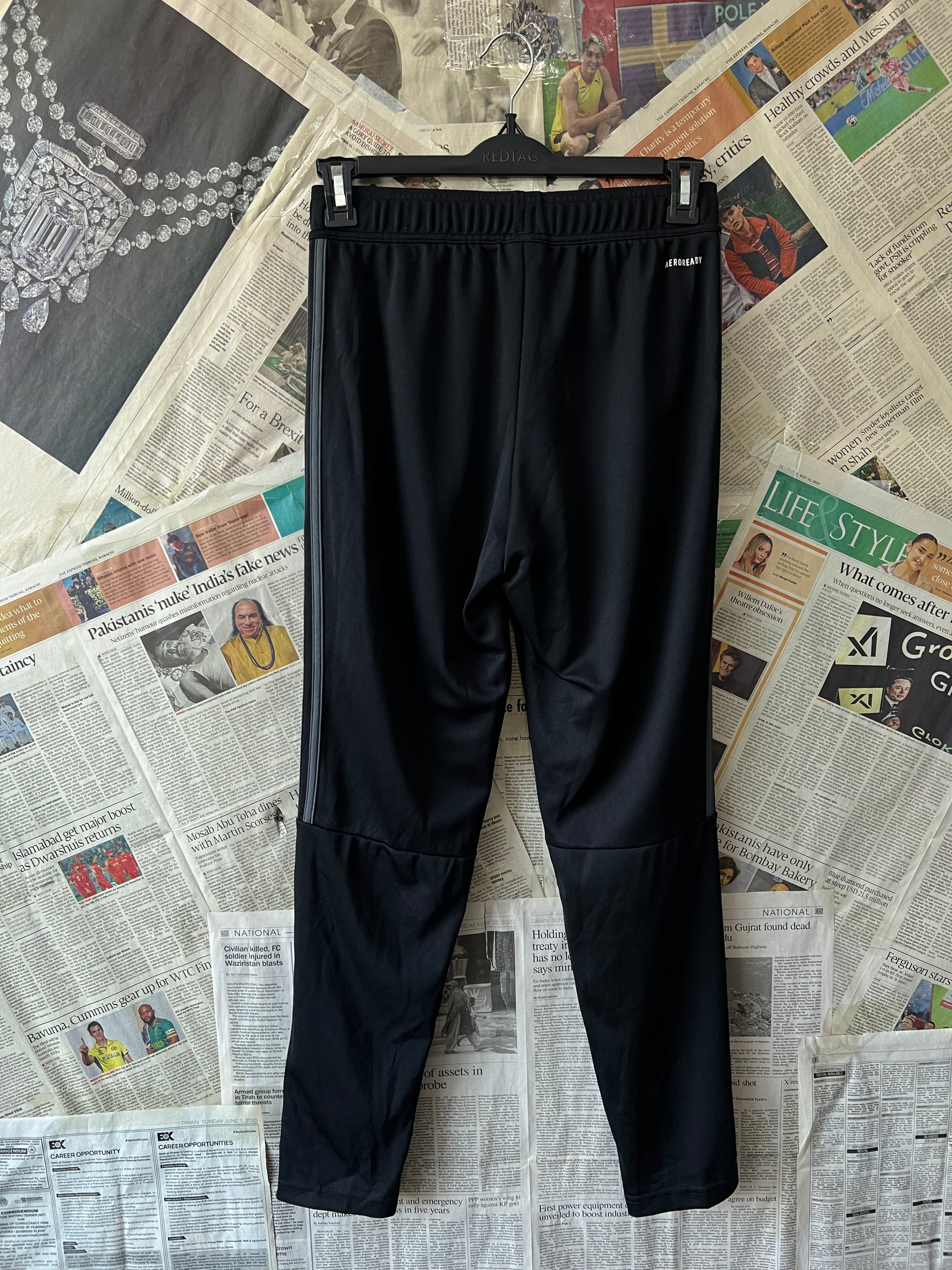 Adid*s® Waist: 28" | Black | Trouser | 1501 - Genuine Maal