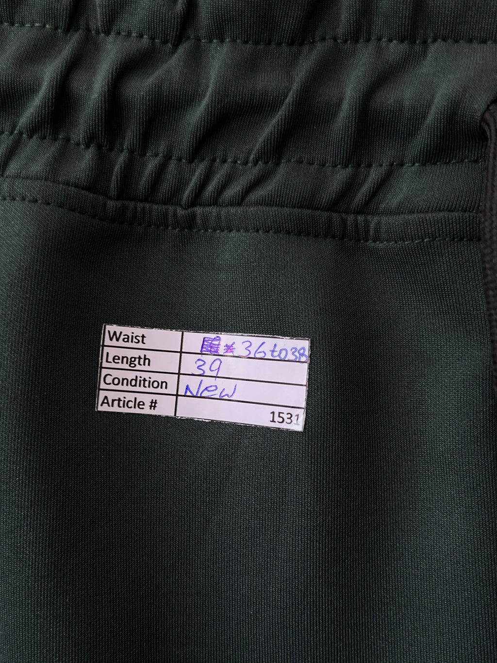 Adid*s® Waist: 36" to 38" | Forest Green | Trouser | 1531 - Genuine Maal