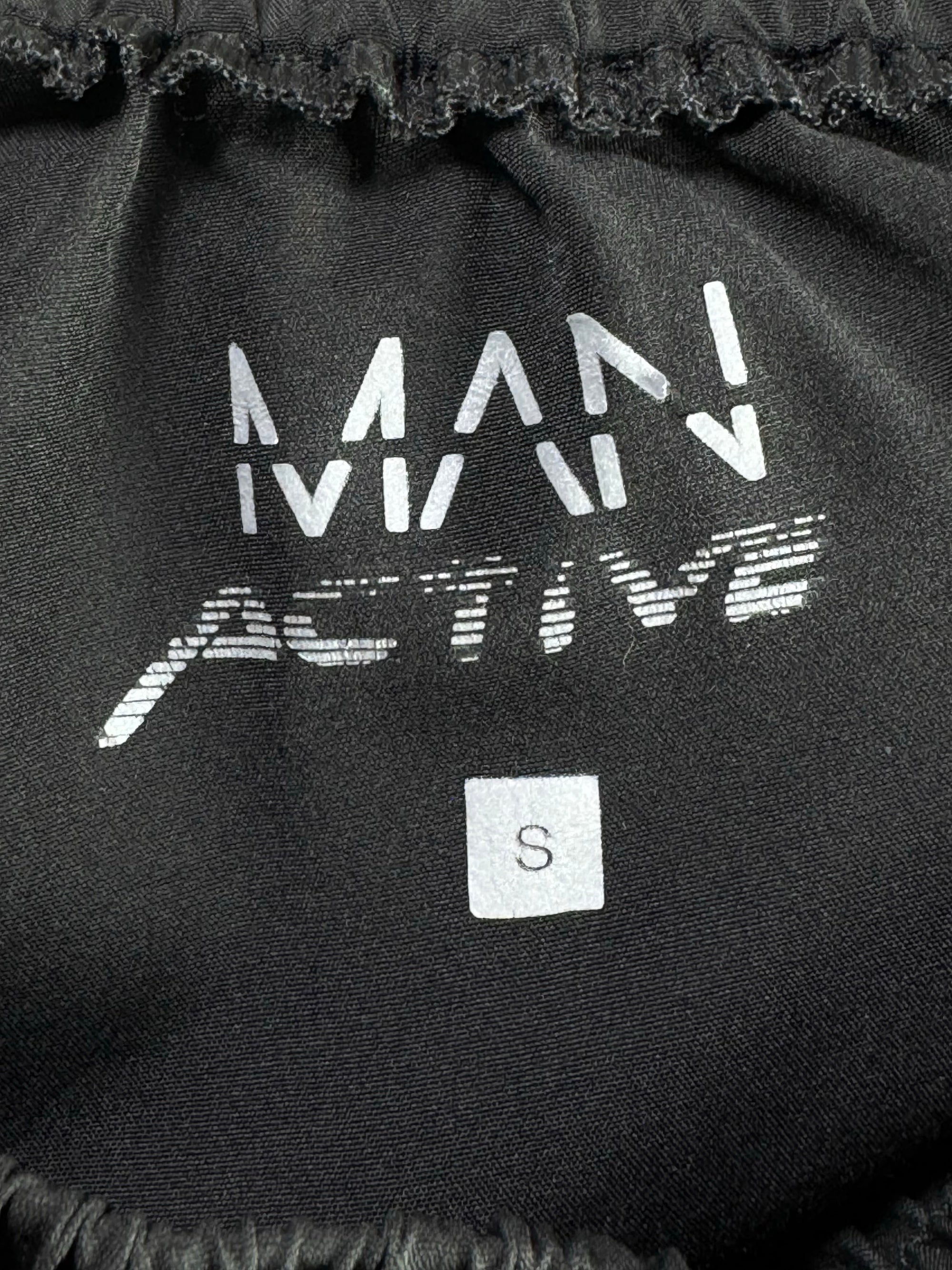 MAN® Waist: 24" to 26" | Black | Gym Trousers | Poly - Elastane | 1291 - Genuine Maal