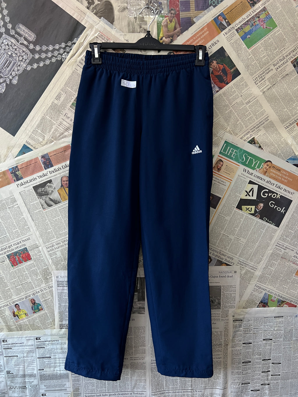 Adid*s® Waist: 24" | Navy | Trouser | Warm | 1544 - Genuine Maal