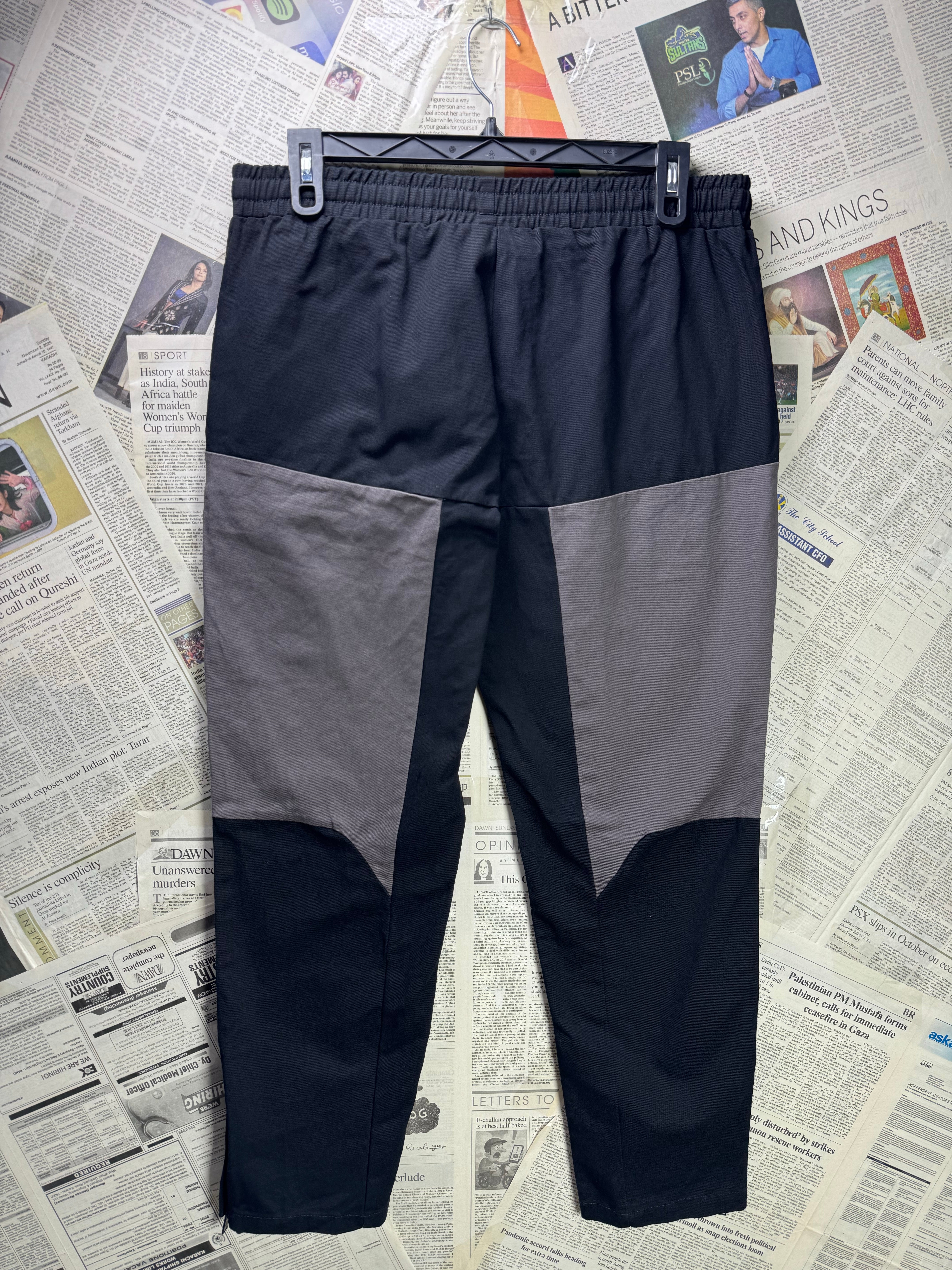 JKA® Waist: 34" to 36" | Black | Cargo Trousers | Cotton | 1287 - Genuine Maal