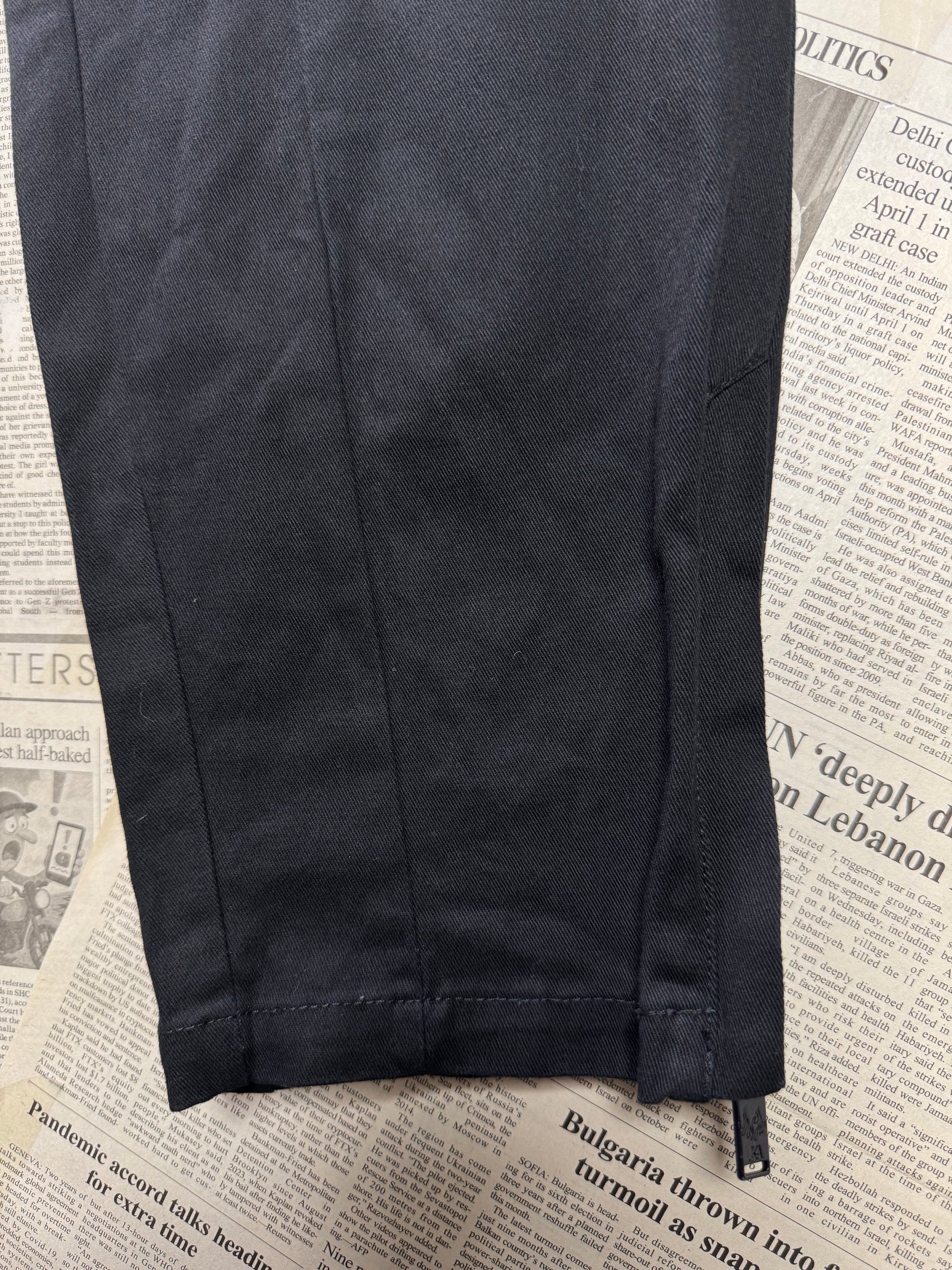 JKA® Waist: 34" to 36" | Black | Cargo Trousers | Cotton | 1287 - Genuine Maal