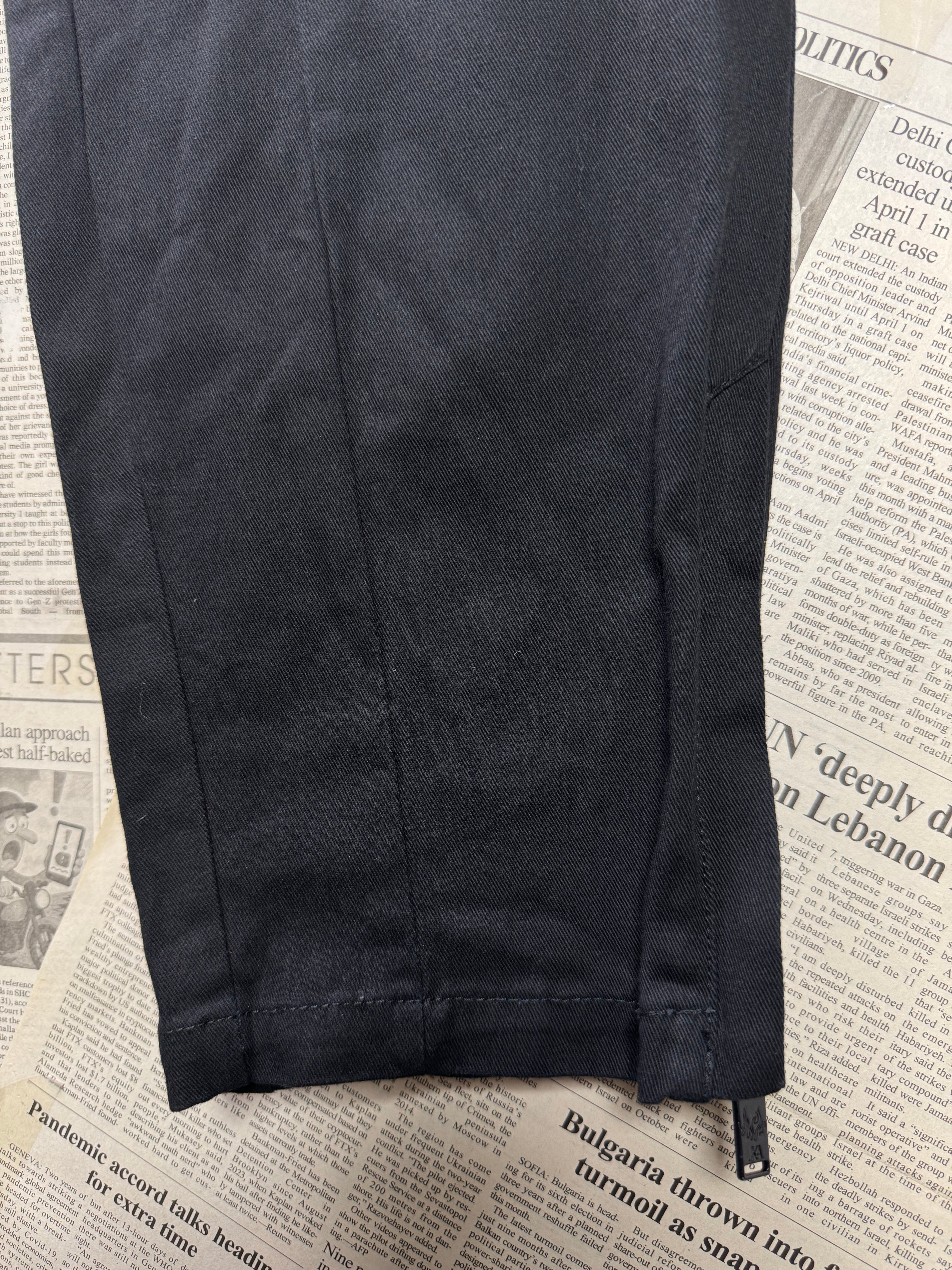 JKA® Waist: 34" to 36" | Black | Cargo Trousers | Cotton | 1287 - Genuine Maal