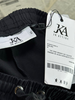 JKA® Waist: 34" to 36" | Black | Cargo Trousers | Cotton | 1287 - Genuine Maal