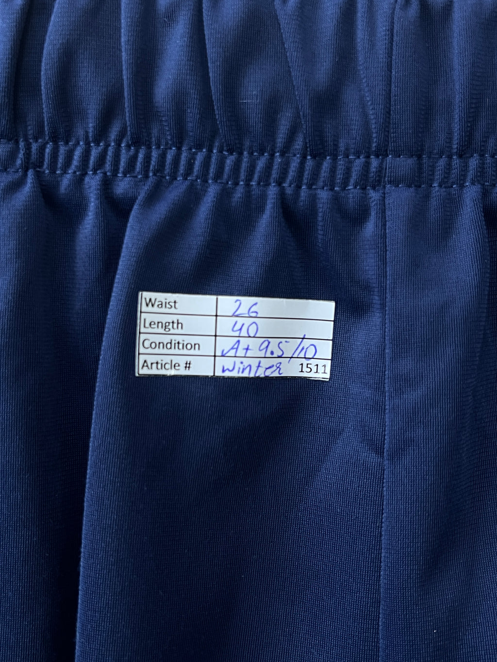 Umbro® Waist: 26" | Navy | Trouser | Winter | 1511 - Genuine Maal