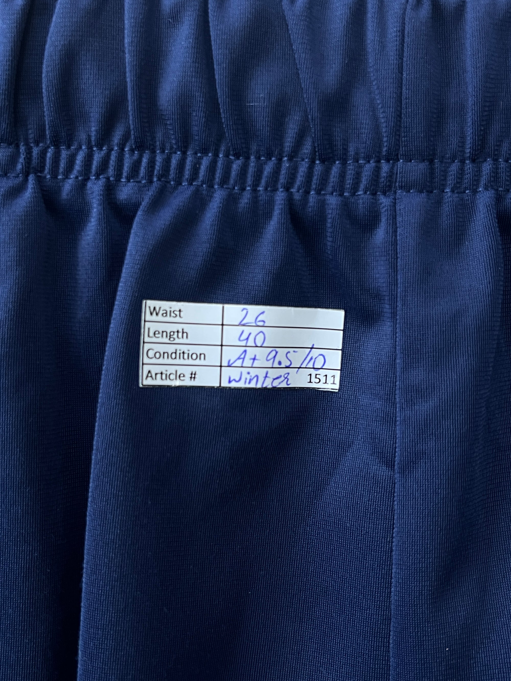 Umbro® Waist: 26" | Navy | Trouser | Winter | 1511 - Genuine Maal