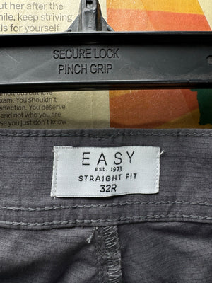 Easy® Waist: 32" | Grey | 3 - Quarter | Straight Fit | Cotton - Elastane | 2934 - Genuine Maal