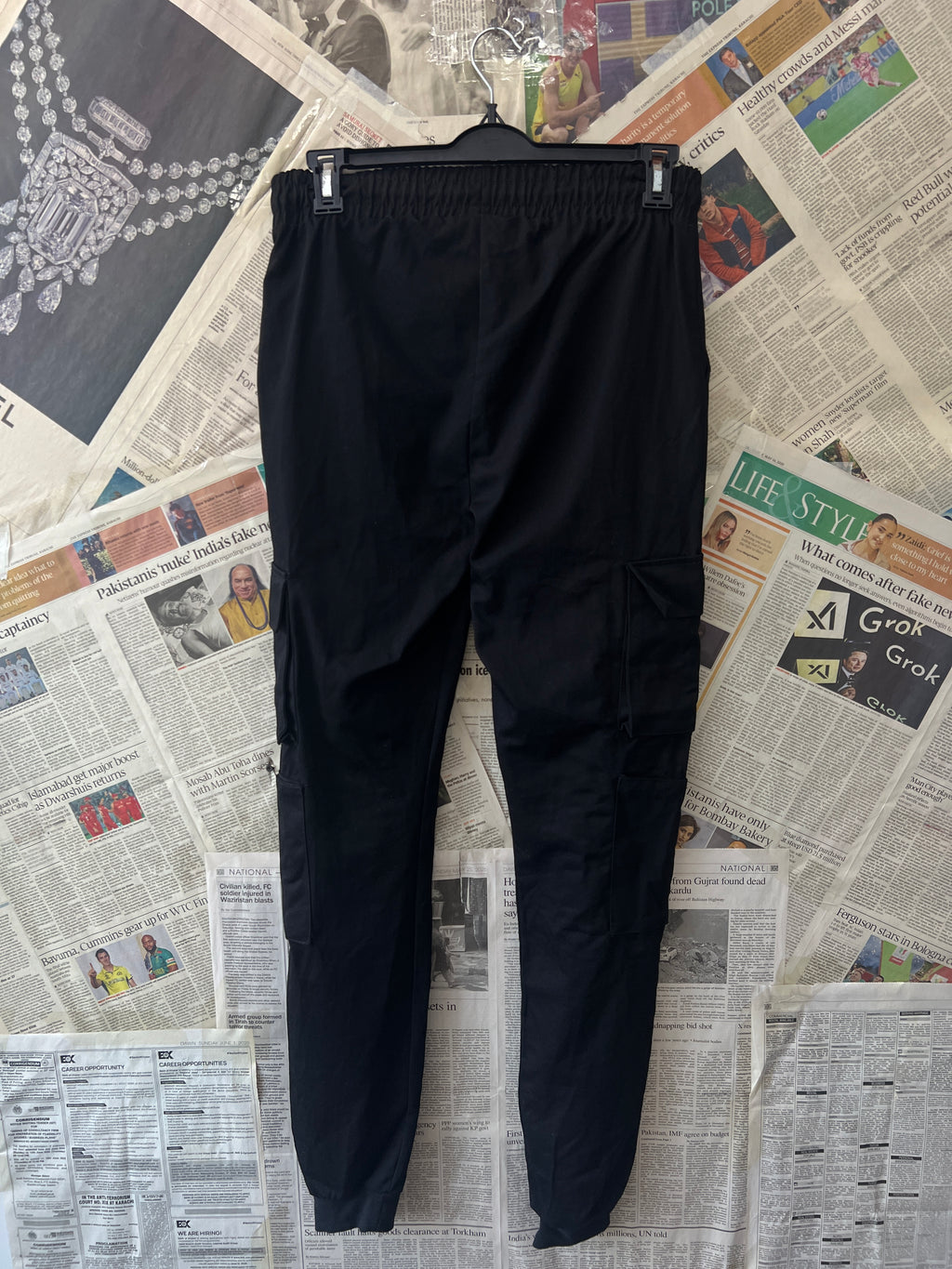 MAN® Waist: 28" to 30" | Black | Cargo Trouser | 1507 - Genuine Maal