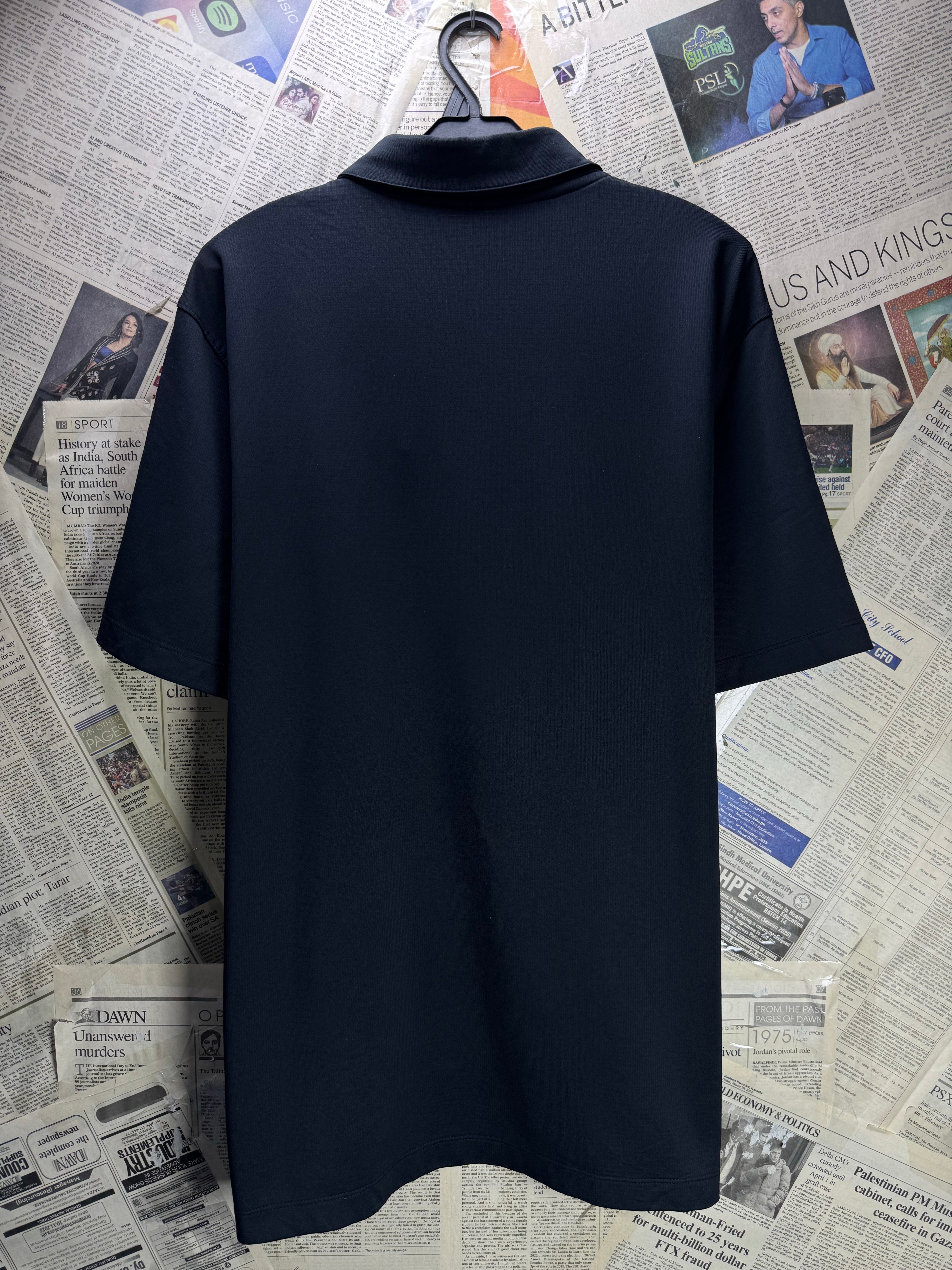 N*ke® Large | Chest: 23.5" | Black | Golf Polo | Polyester | 4873 - Genuine Maal