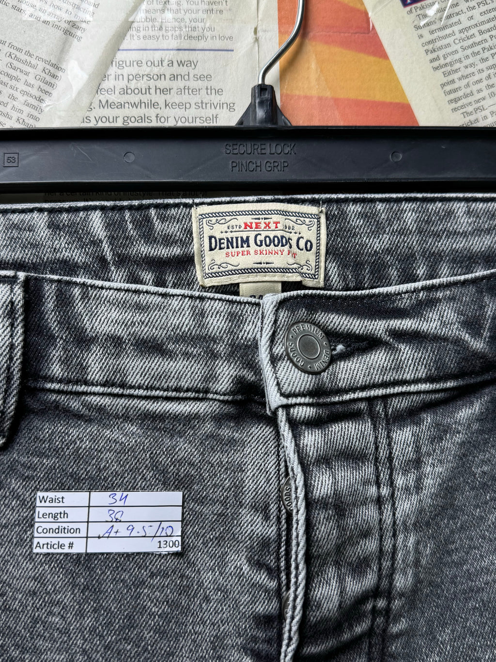 Next® Waist: 34" | Stonewashed | Super Skinny Fit Denim Pants | Cotton - Elastane - Poly | 1300 - Genuine Maal