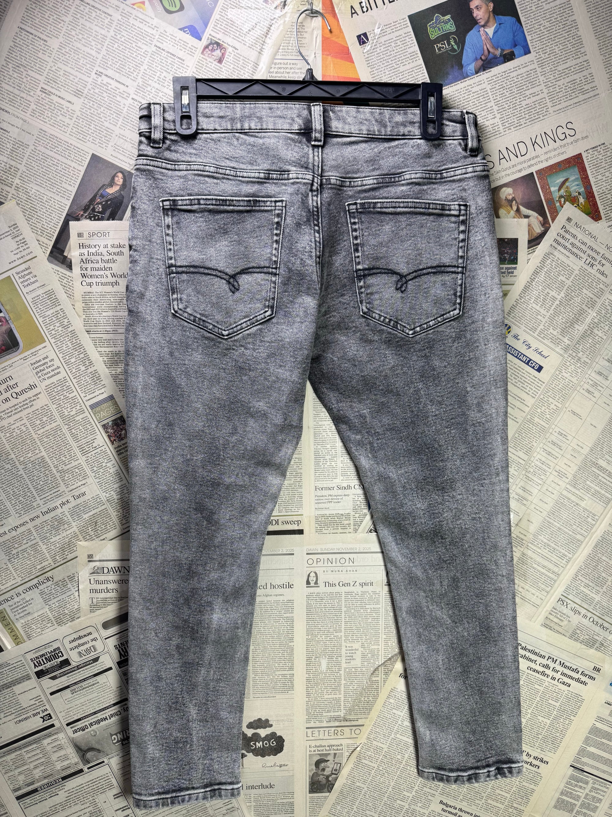 Next® Waist: 34" | Stonewashed | Super Skinny Fit Denim Pants | Cotton - Elastane - Poly | 1300 - Genuine Maal