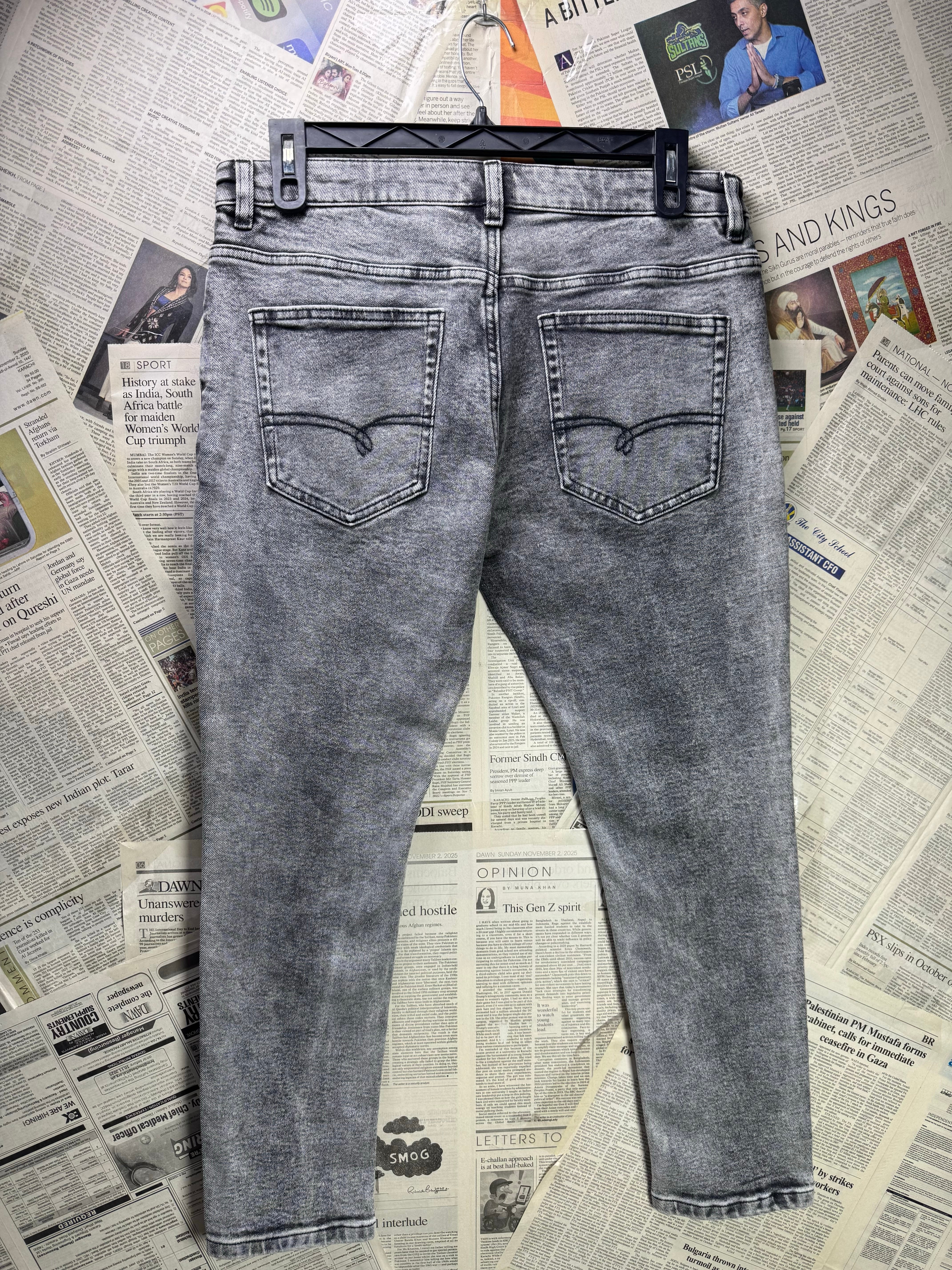 Next® Waist: 34" | Stonewashed | Super Skinny Fit Denim Pants | Cotton - Elastane - Poly | 1300 - Genuine Maal