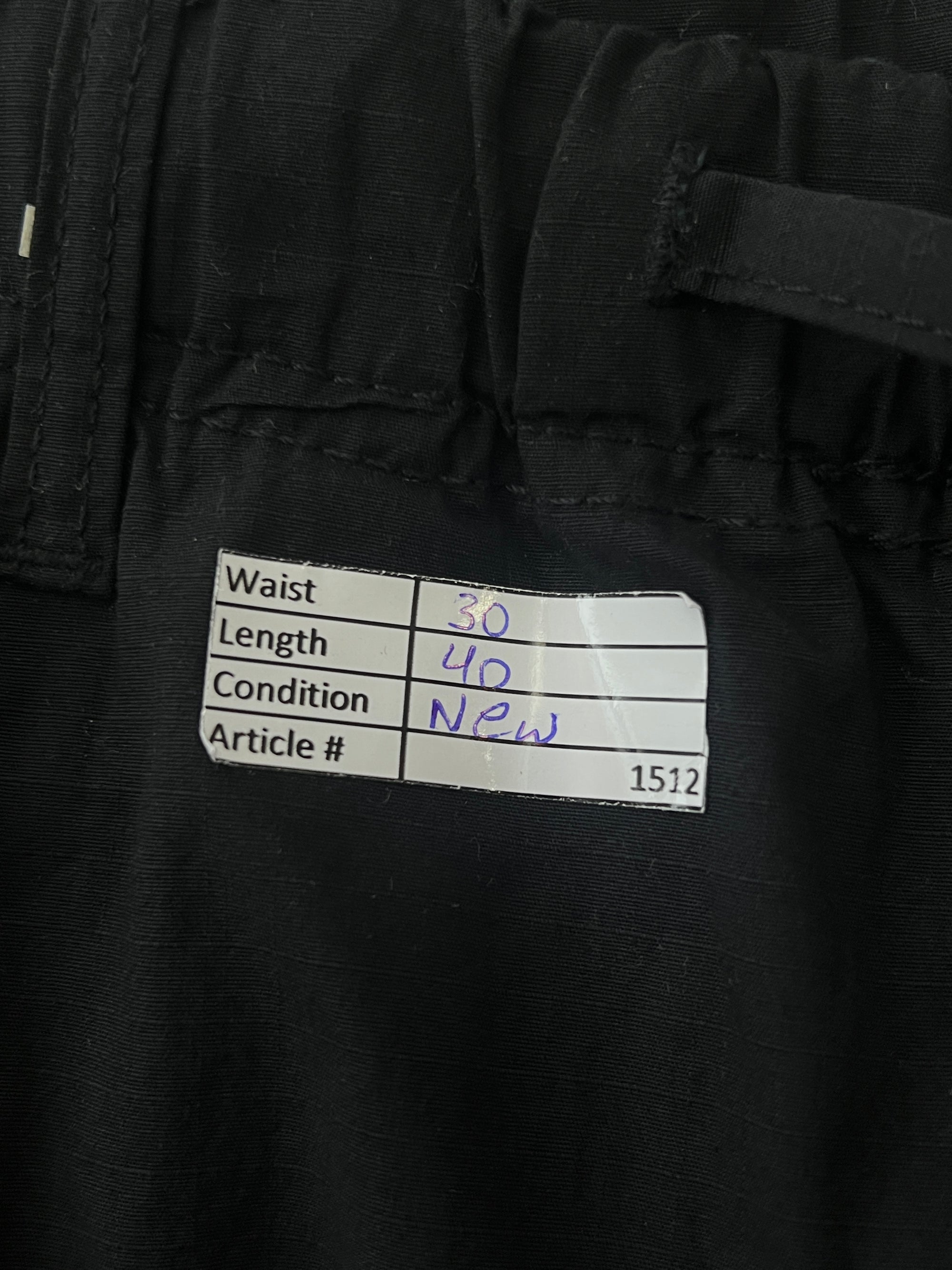 H&M® Waist: 30" | Black | Cargo Trouser | 1512 - Genuine Maal