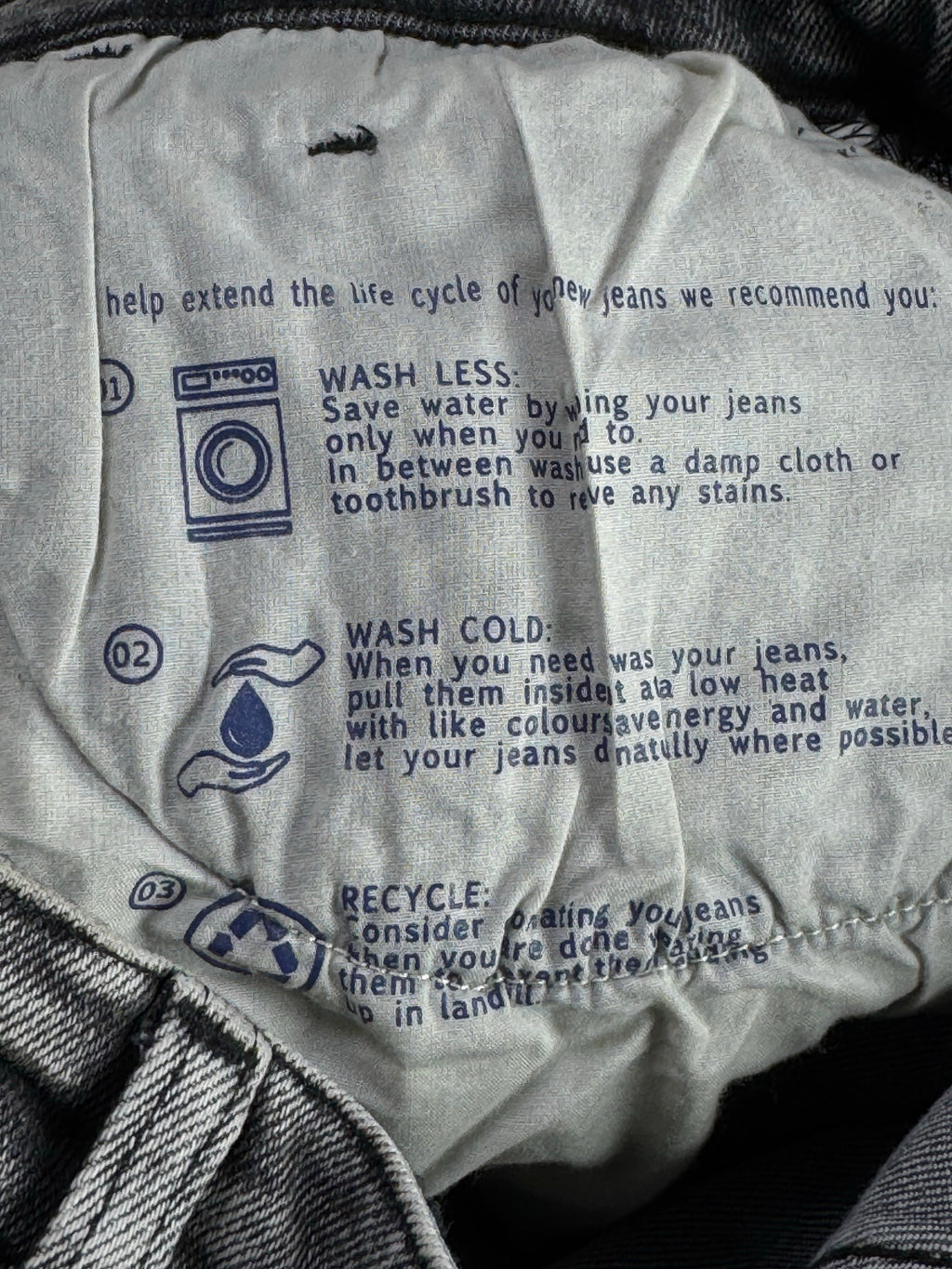 Next® Waist: 34" | Stonewashed | Super Skinny Fit Denim Pants | Cotton - Elastane - Poly | 1300 - Genuine Maal