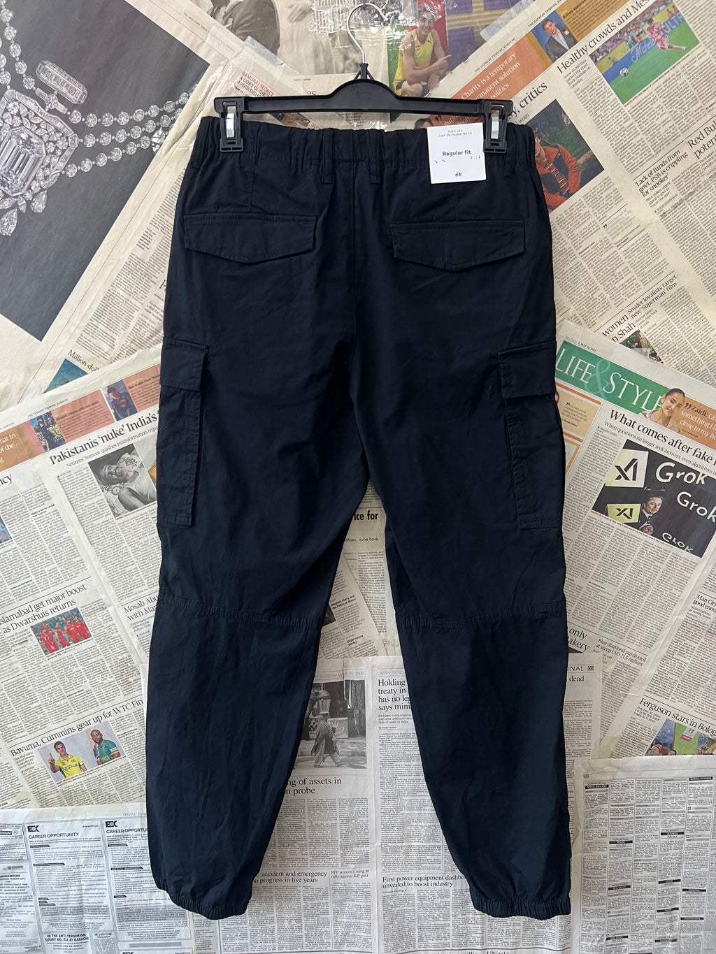 H&M® Waist: 30" | Black | Cargo Trouser | 1512 - Genuine Maal