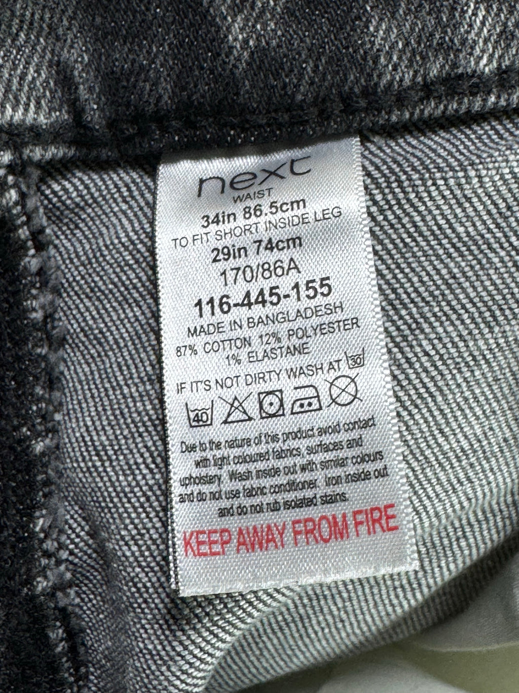 Next® Waist: 34" | Stonewashed | Super Skinny Fit Denim Pants | Cotton - Elastane - Poly | 1300 - Genuine Maal