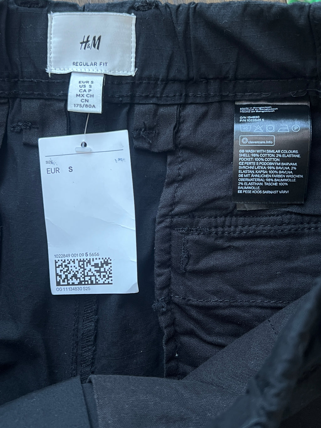 H&M® Waist: 30" | Black | Cargo Trouser | 1512 - Genuine Maal