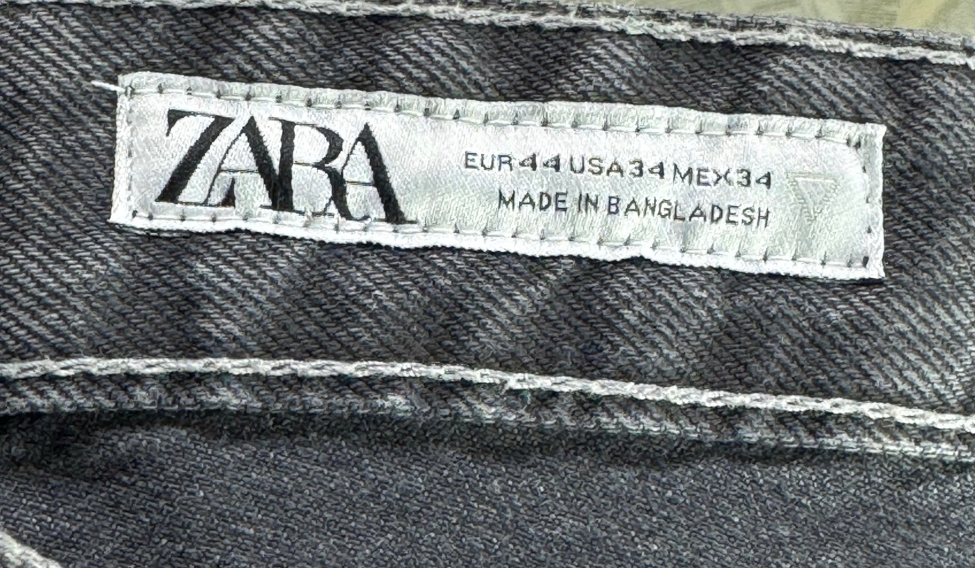 Zara® Waist: 34" to 36" | Stonewashed | Regular Fit Denim Pants | Cotton | 1285 - Genuine Maal