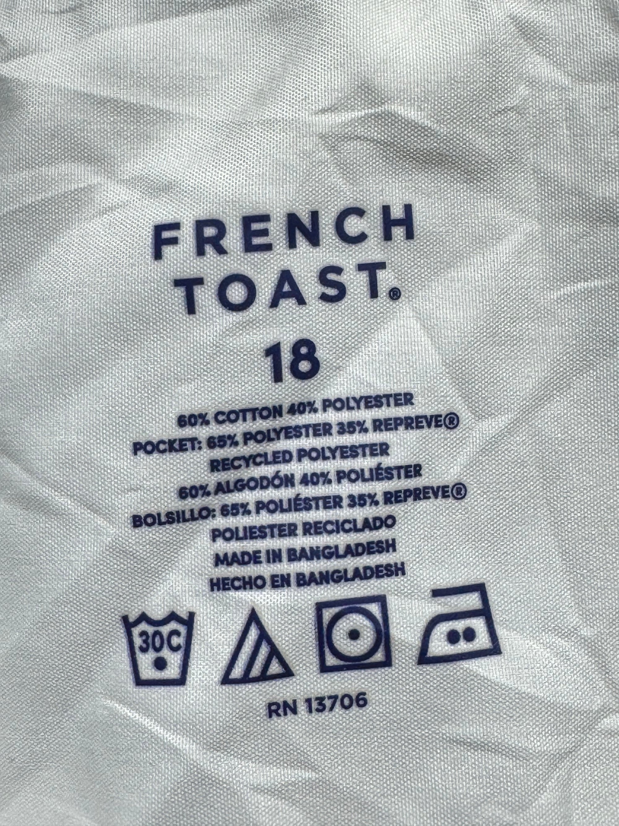 French Toast® Waist: 32" | Black | Relaxed Fit Chino Pants | Cotton - Poly | 1221 - Genuine Maal