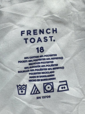 French Toast® Waist: 32" | Black | Relaxed Fit Chino Pants | Cotton - Poly | 1221 - Genuine Maal