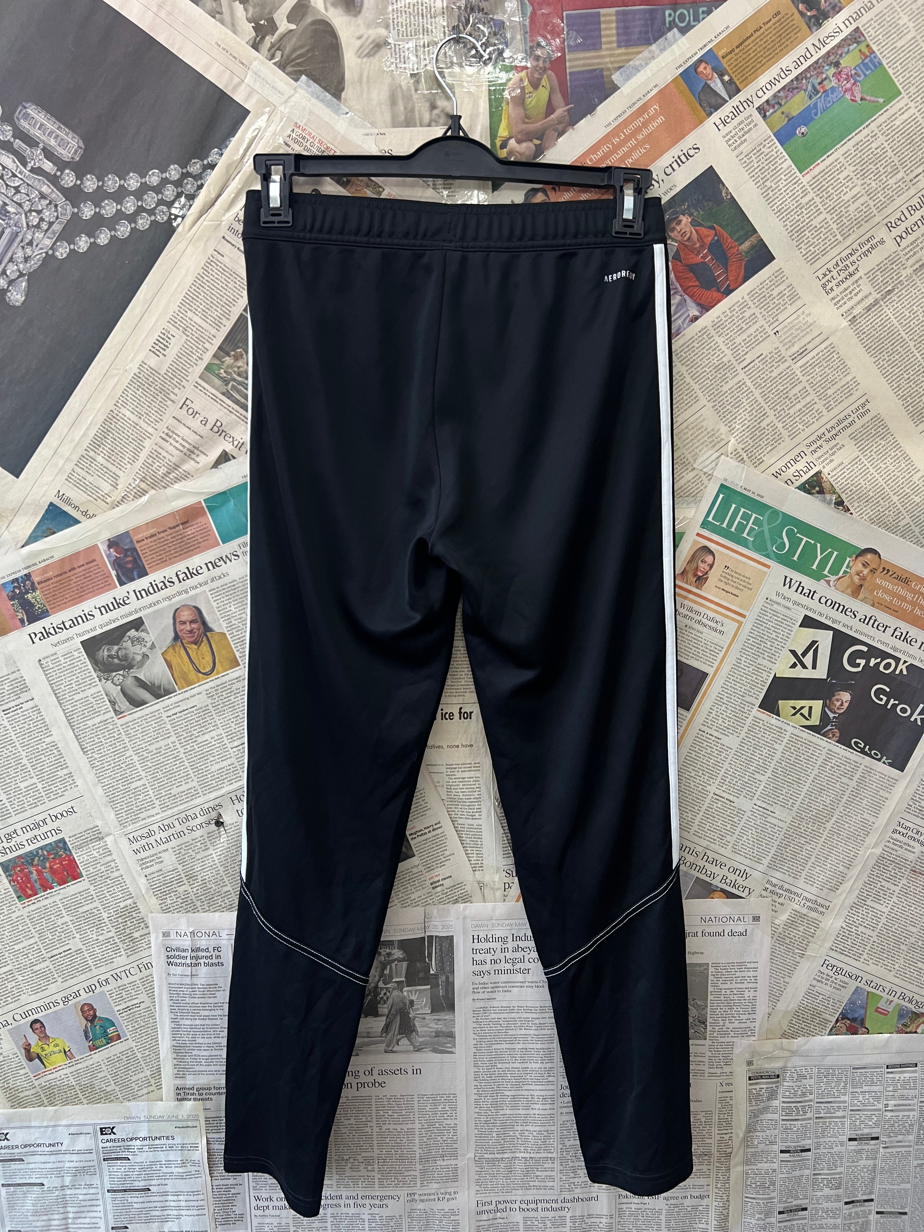 Adid*s® Waist: 28" to 30" | Black | Trouser | 1515 - Genuine Maal