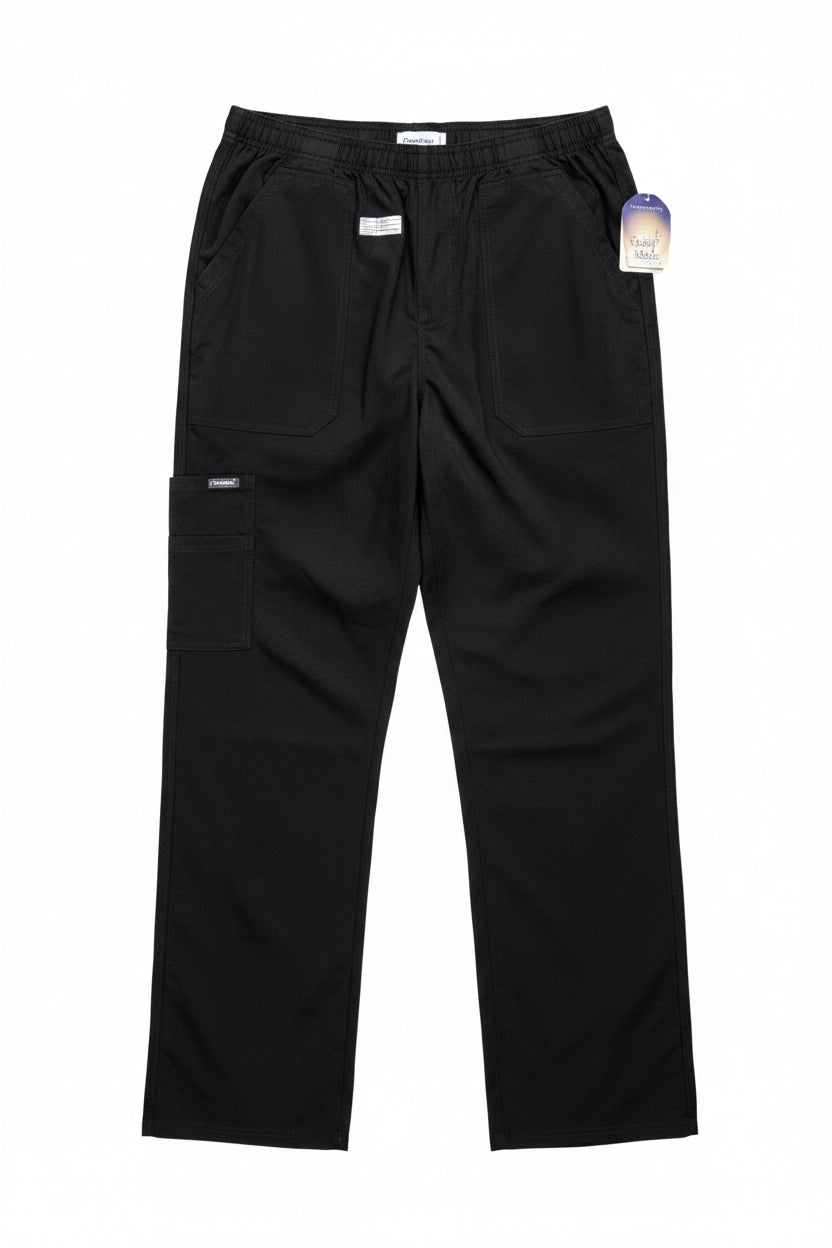 Women - Sanibel Scrubs® Waist: 34" to 36" | Black | Cargo Trousers | Rayon - Poly - Spandex | 1234 - Genuine Maal