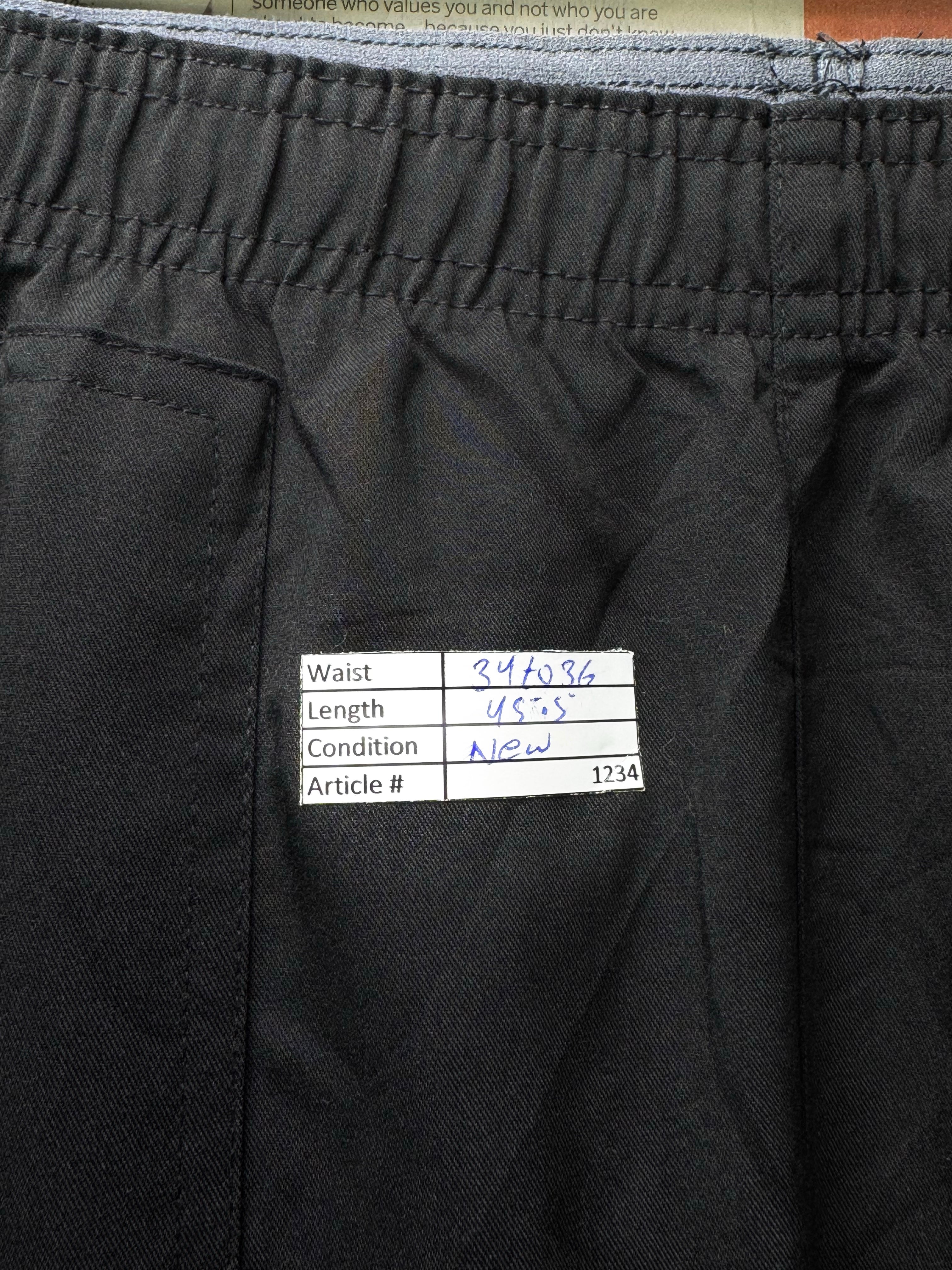 Women - Sanibel Scrubs® Waist: 34" to 36" | Black | Cargo Trousers | Rayon - Poly - Spandex | 1234 - Genuine Maal