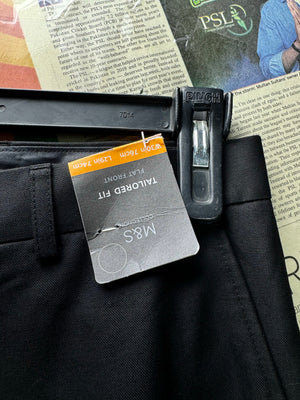 M&S® Waist: 30" | Black | Dress Pants | Poly - Viscose | 2937 - Genuine Maal