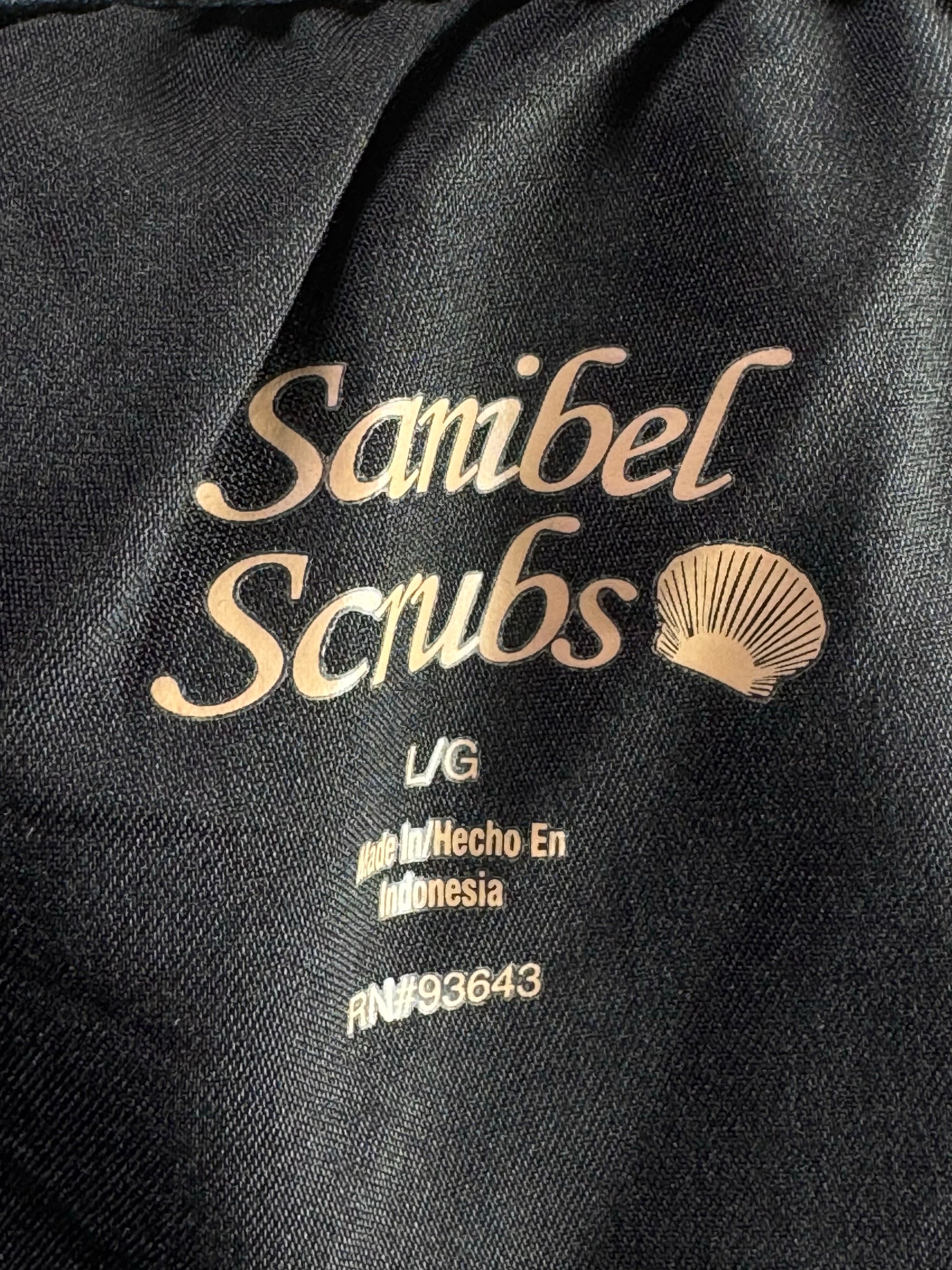 Women - Sanibel Scrubs® Waist: 34" to 36" | Black | Cargo Trousers | Rayon - Poly - Spandex | 1234 - Genuine Maal