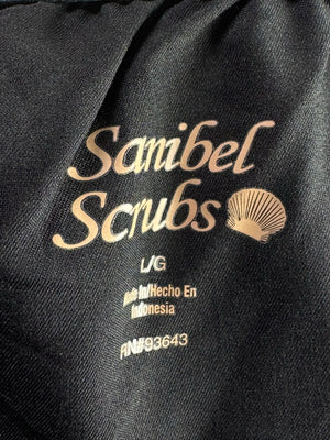 Women - Sanibel Scrubs® Waist: 34" to 36" | Black | Cargo Trousers | Rayon - Poly - Spandex | 1234 - Genuine Maal