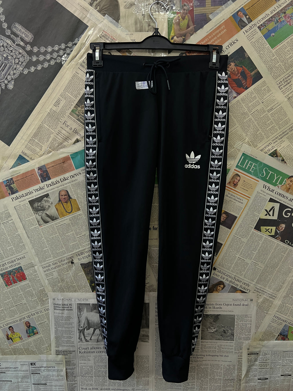 Adid*s® Waist: 26" | Black | Trouser | 1545 - Genuine Maal