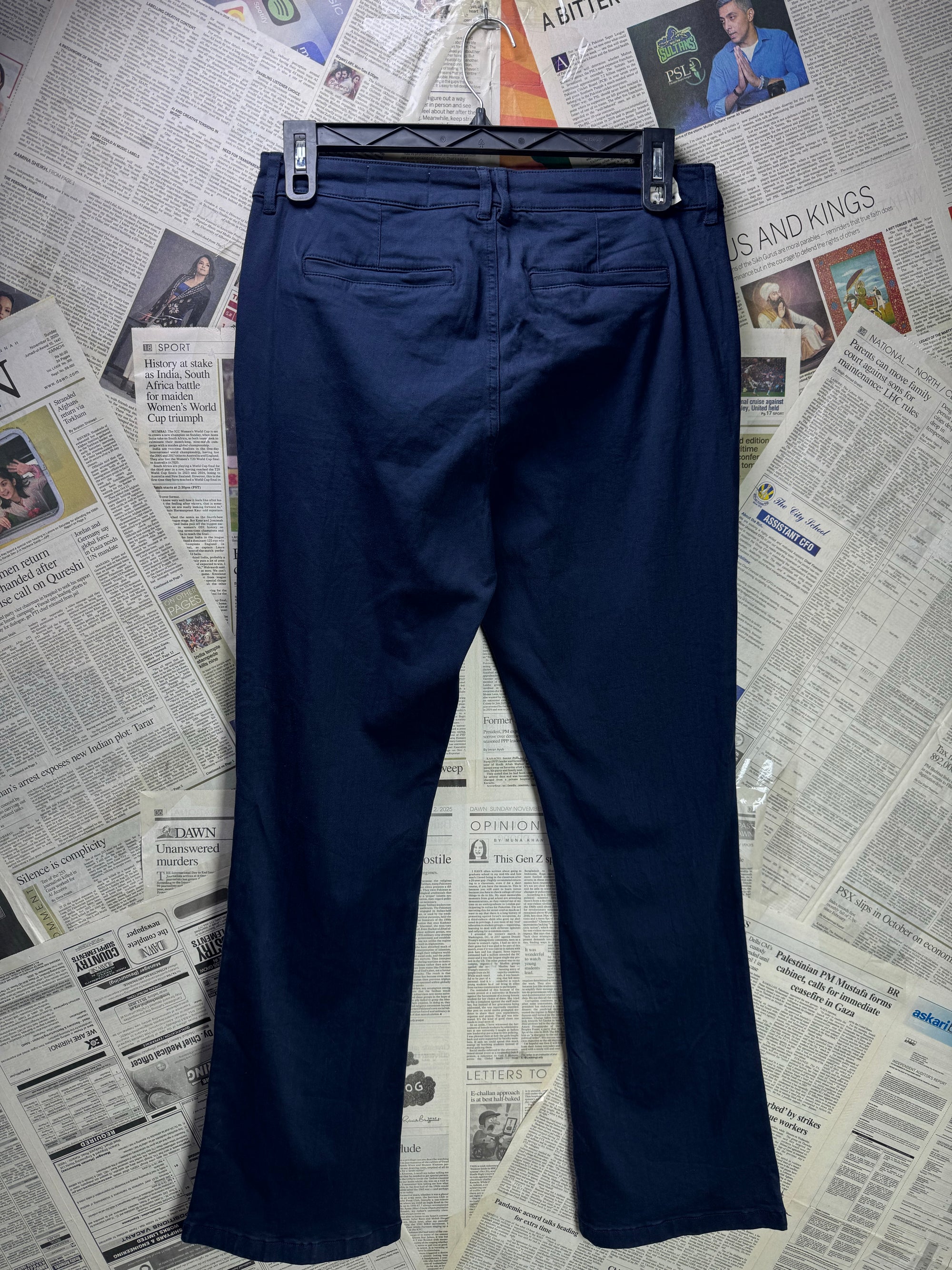Women - Cosmic Blue Love® Waist: 32" | Navy Blue | Bell Bottom Pants | 1215 - Genuine Maal
