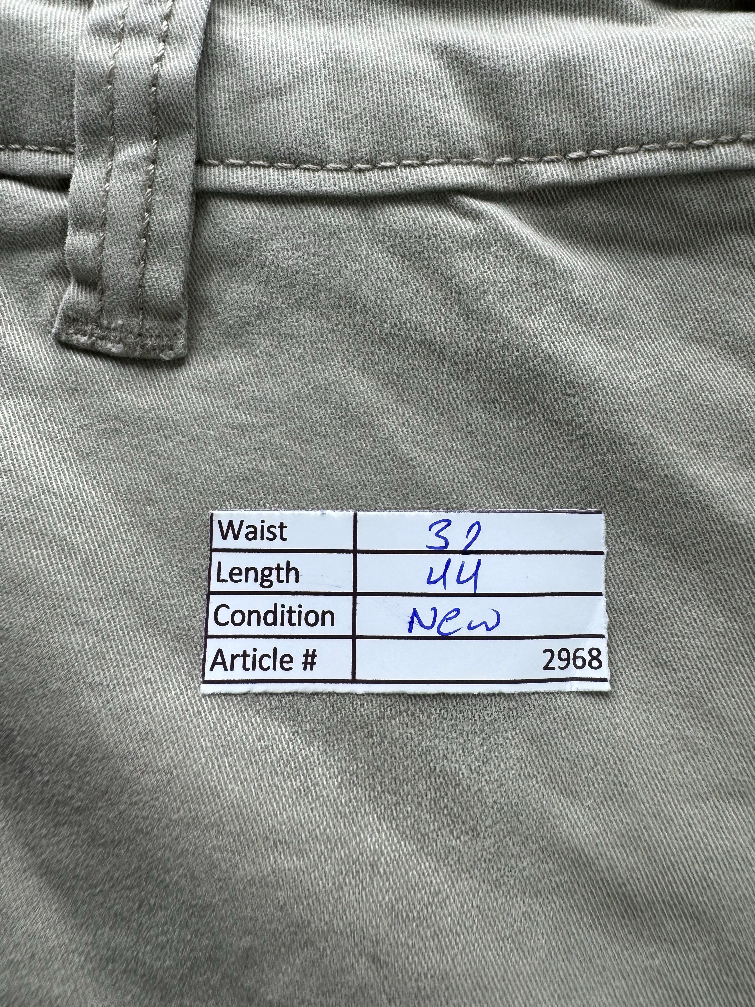 River Island® Waist: 32" | Khaki | Chino Pants | Cotton - Elastane | 2968 - Genuine Maal