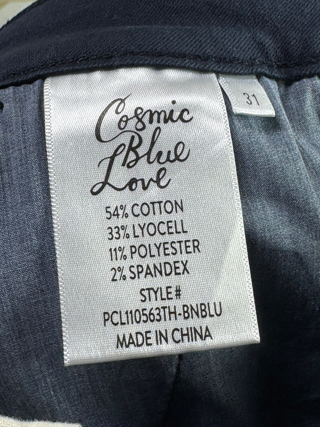 Women - Cosmic Blue Love® Waist: 32" | Navy Blue | Bell Bottom Pants | 1215 - Genuine Maal