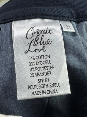 Women - Cosmic Blue Love® Waist: 32" | Navy Blue | Bell Bottom Pants | 1215 - Genuine Maal