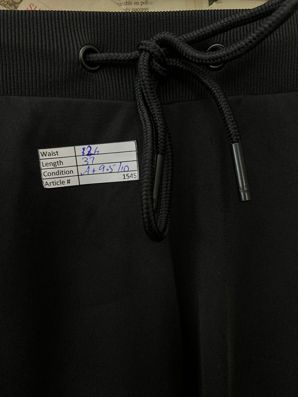 Adid*s® Waist: 26" | Black | Trouser | 1545 - Genuine Maal