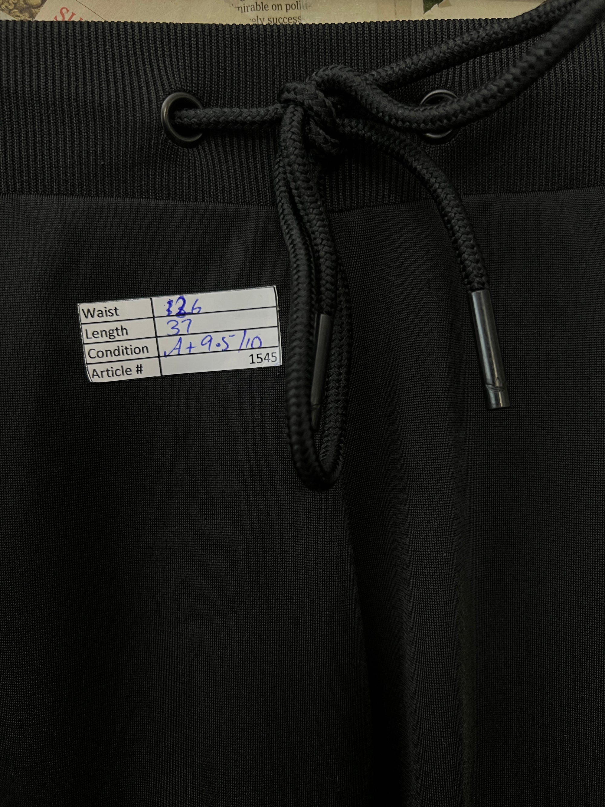 Adid*s® Waist: 26" | Black | Trouser | 1545 - Genuine Maal