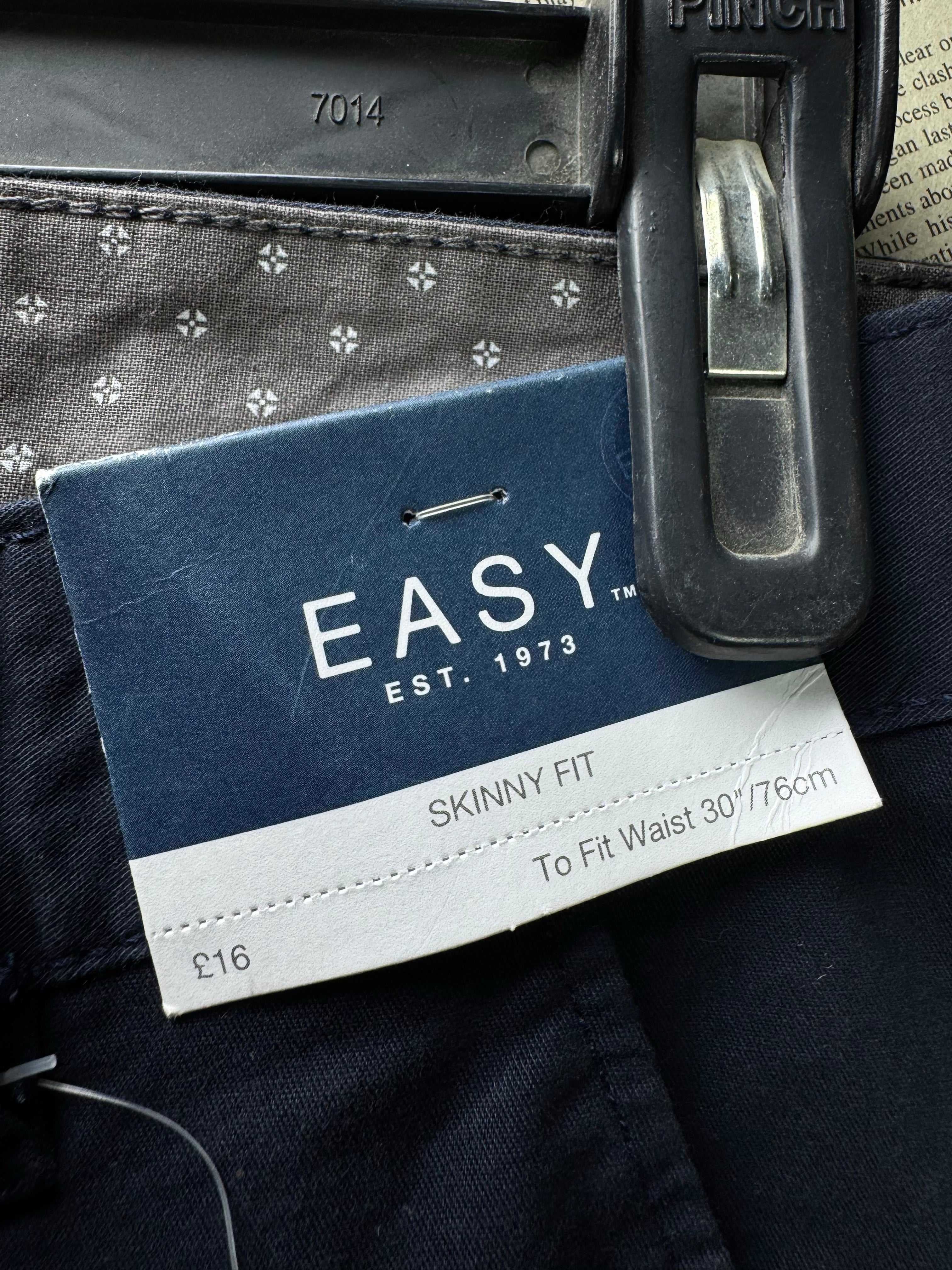 Easy® Waist: 30" | Blue | Skinny Fit Chino Pant | 2966 - Genuine Maal