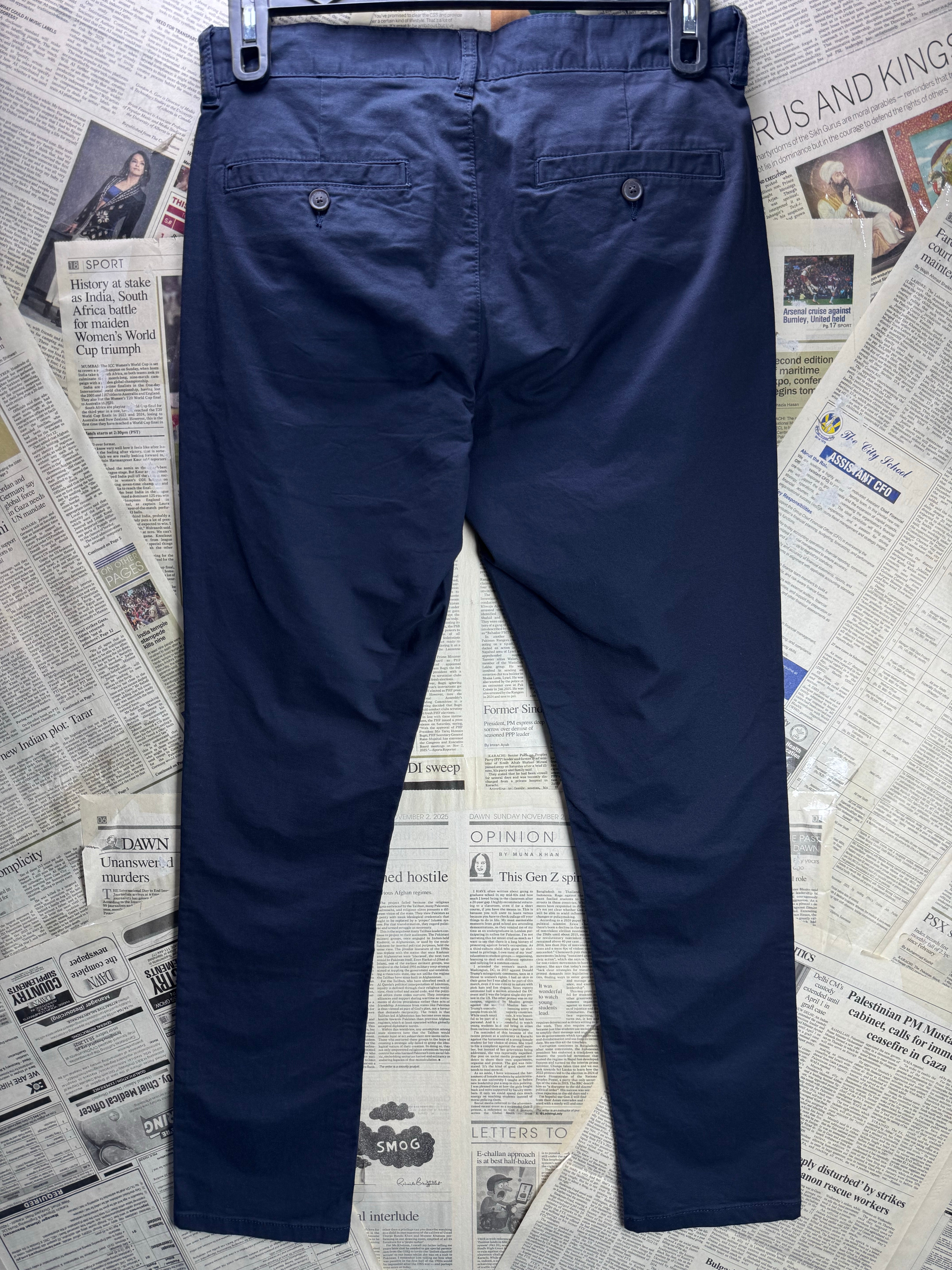 Easy® Waist: 30" | Blue | Skinny Fit Chino Pant | 2966 - Genuine Maal