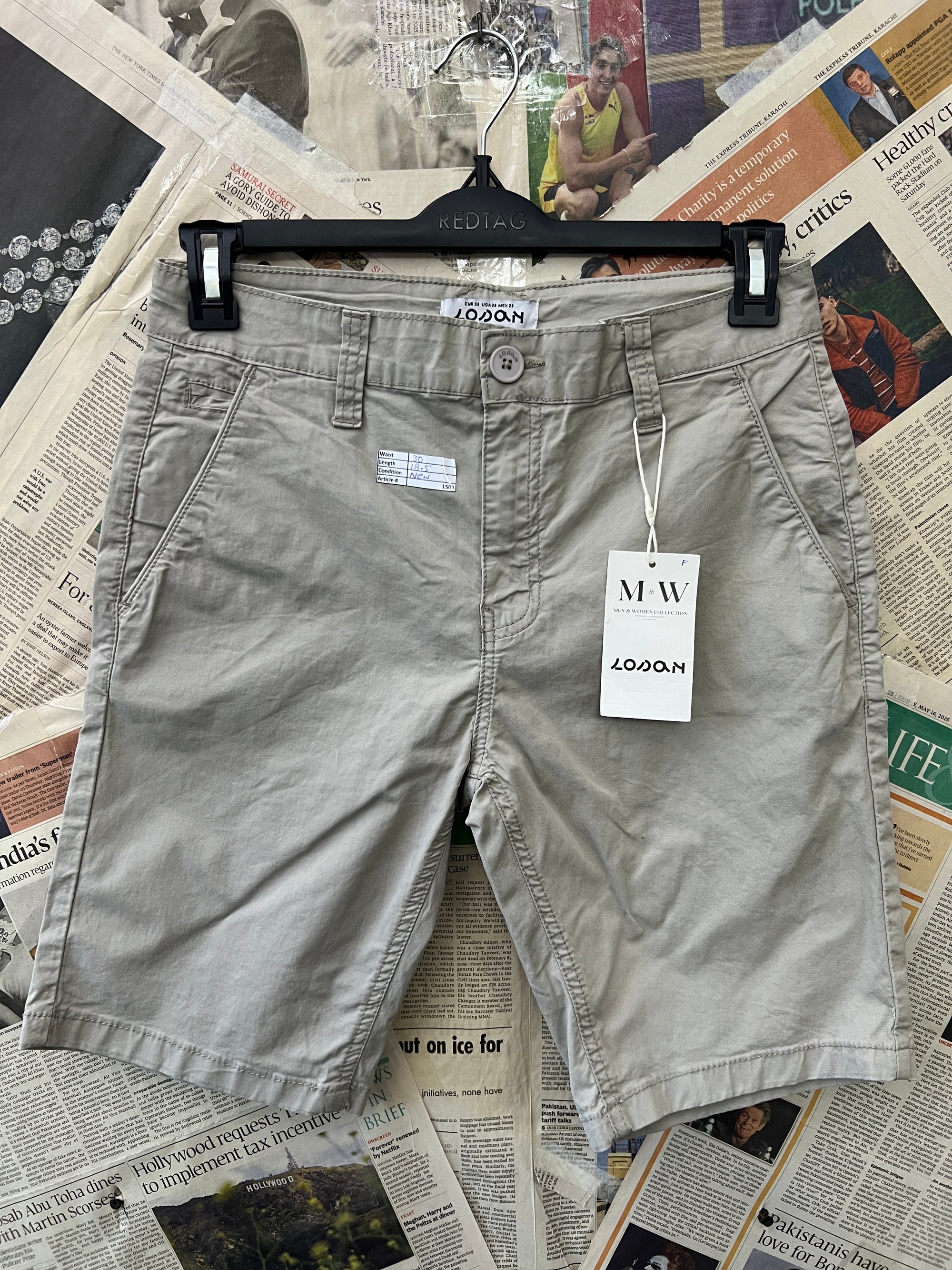 Losan® Waist: 30" | Sand | Shorts | 1503 - Genuine Maal