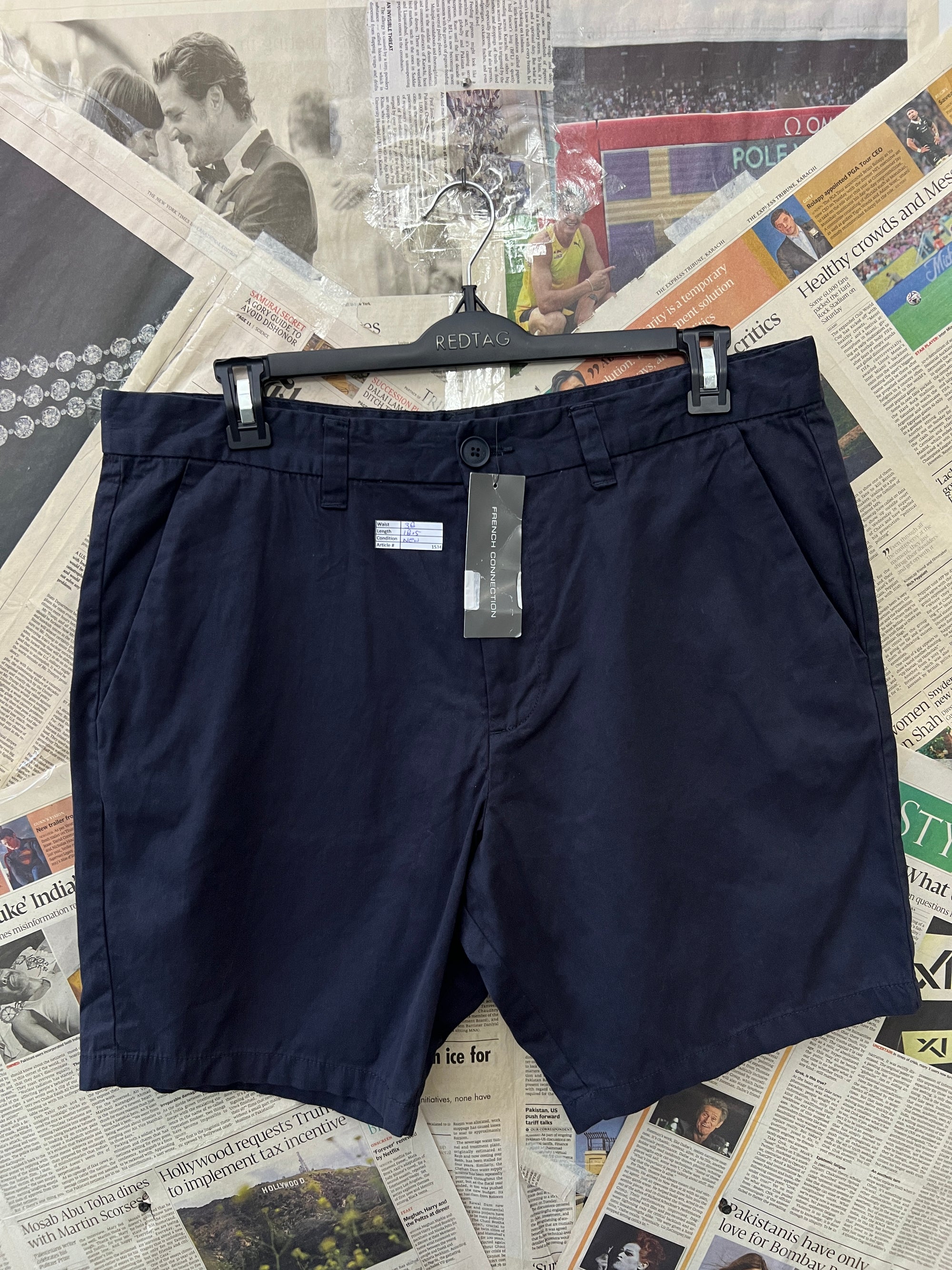 French Connection® Waist: 38" | Navy | Shorts | 1534 - Genuine Maal