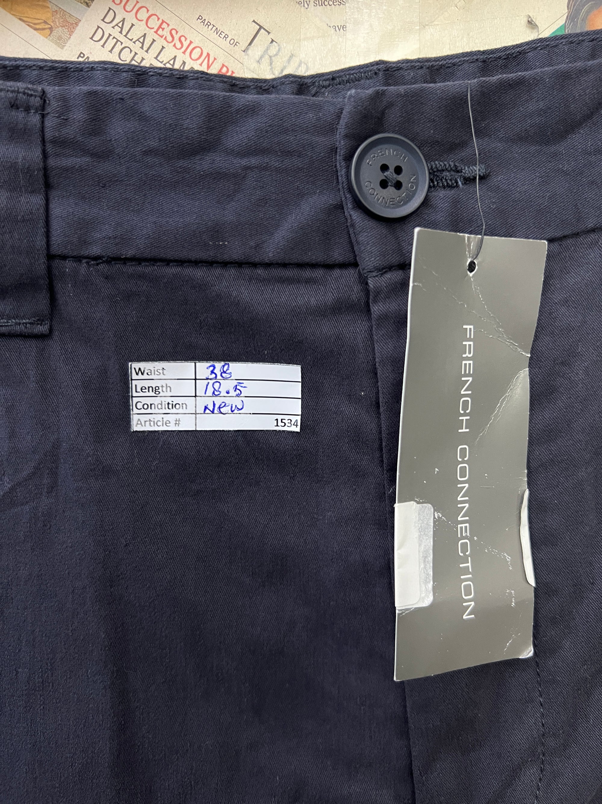 French Connection® Waist: 38" | Navy | Shorts | 1534 - Genuine Maal